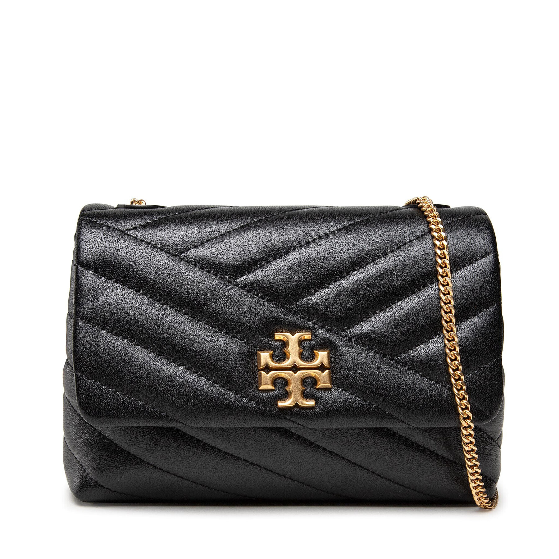 Tory Burch Дамска чанта Kira Chevron Mini Bag 84007 Черен - Pepit.bg