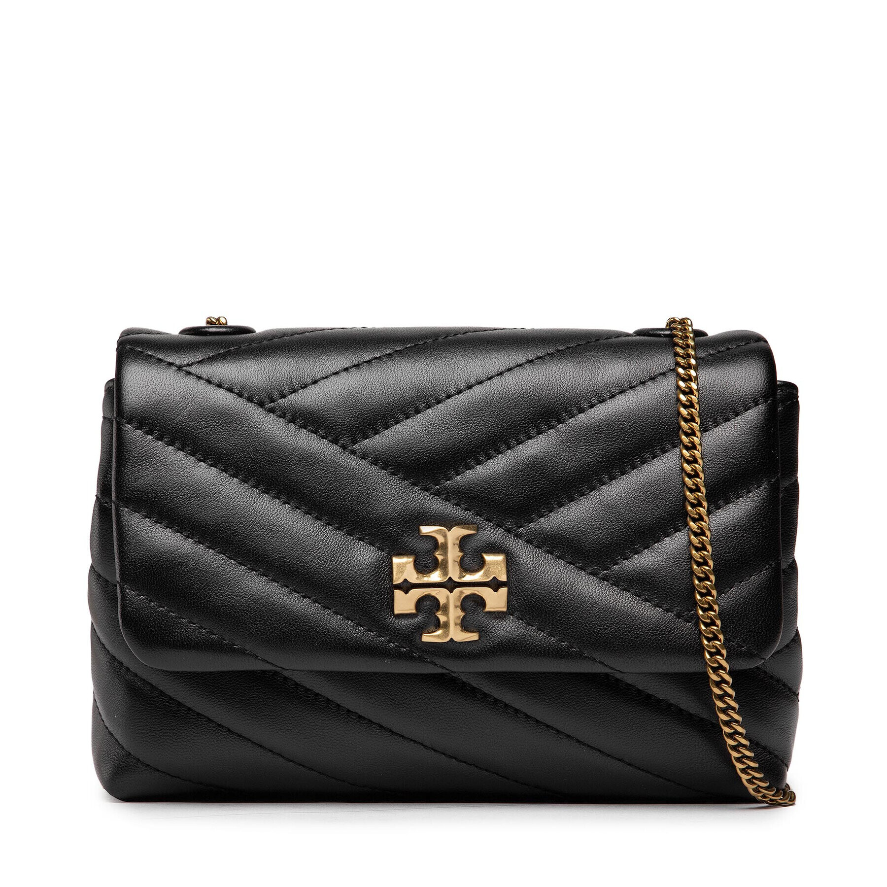 Tory Burch Дамска чанта Kira Chevron Mini Bag 90460 Черен - Pepit.bg