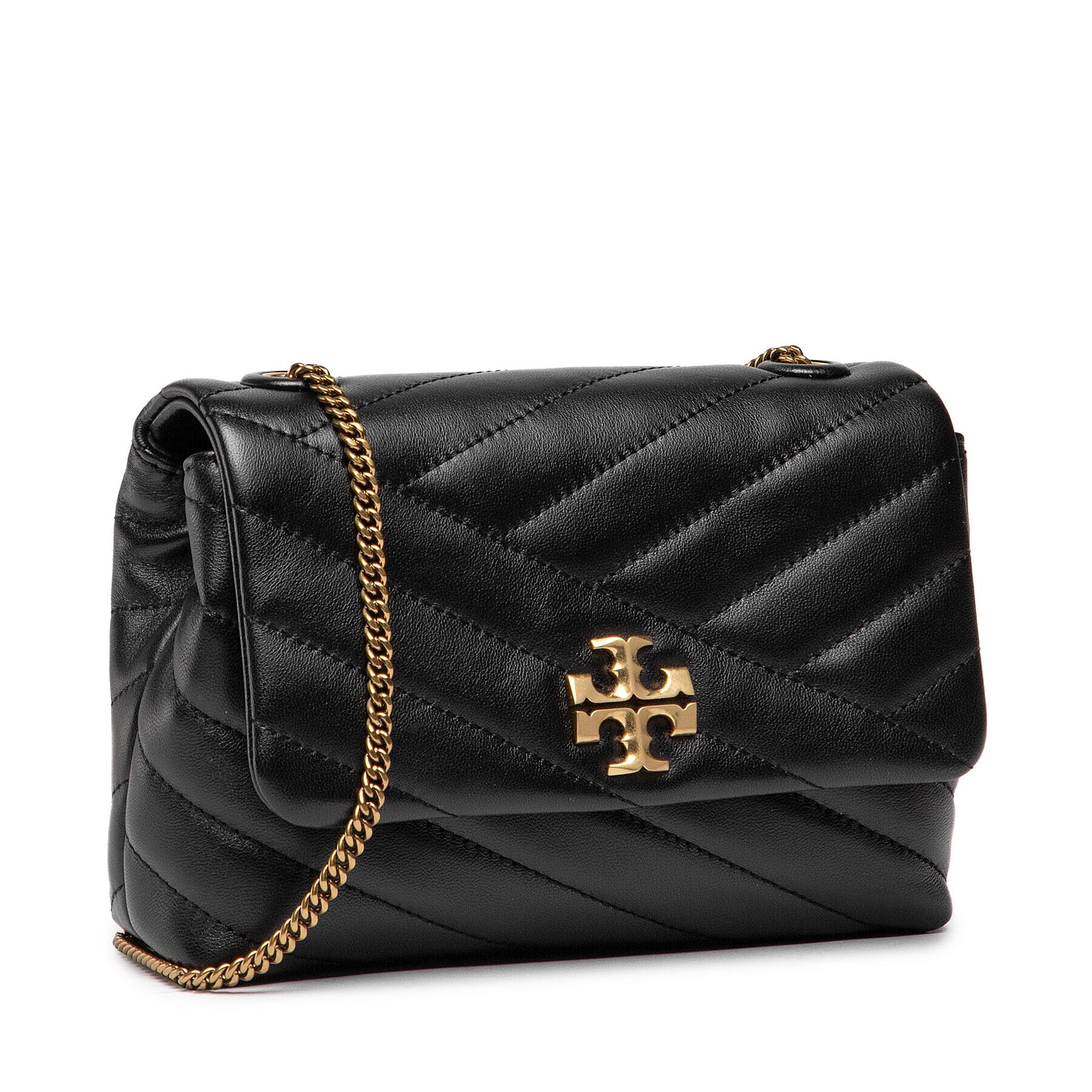 Tory Burch Дамска чанта Kira Chevron Mini Bag 90460 Черен - Pepit.bg