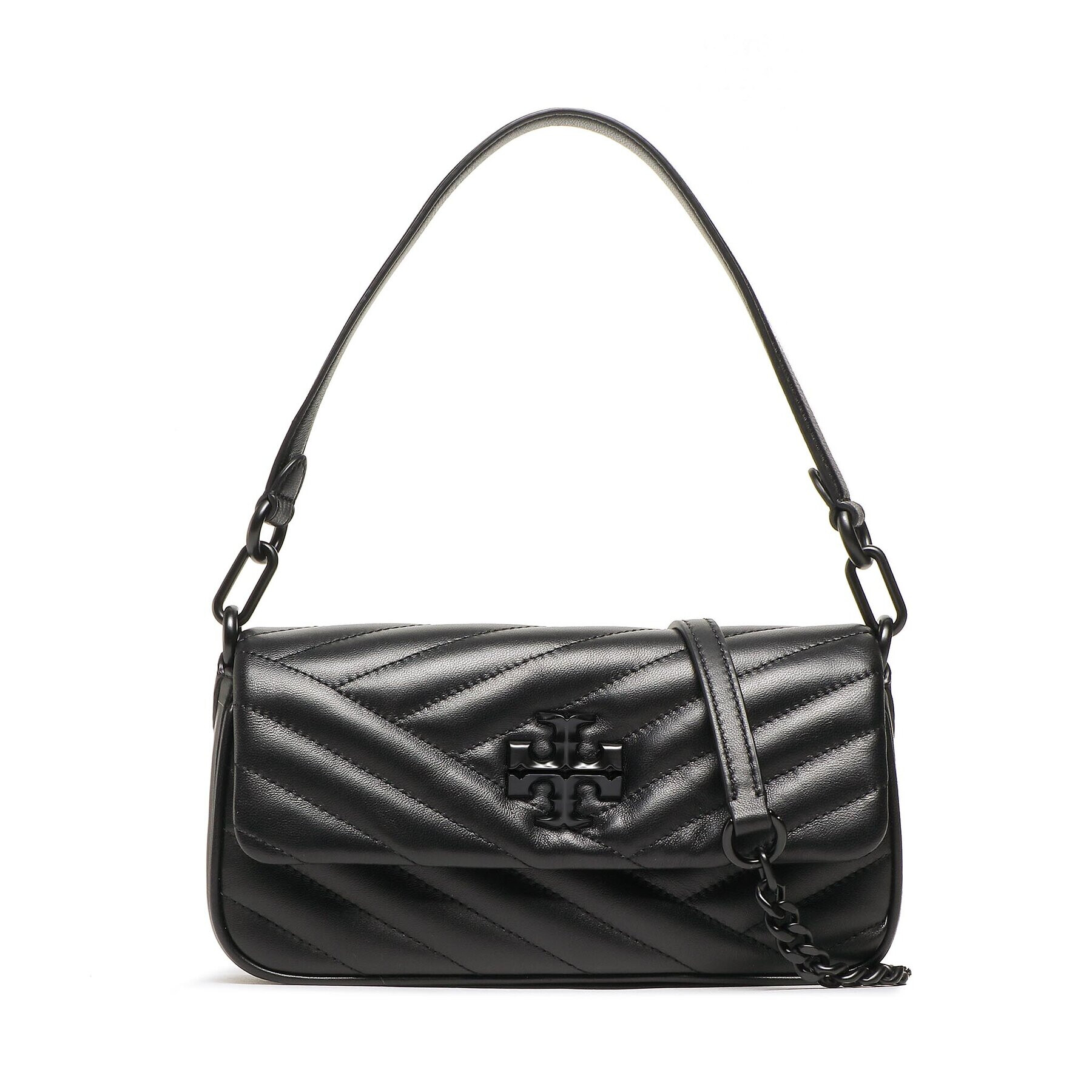 Tory Burch Дамска чанта Kira Chevron Powder 90457 Черен - Pepit.bg