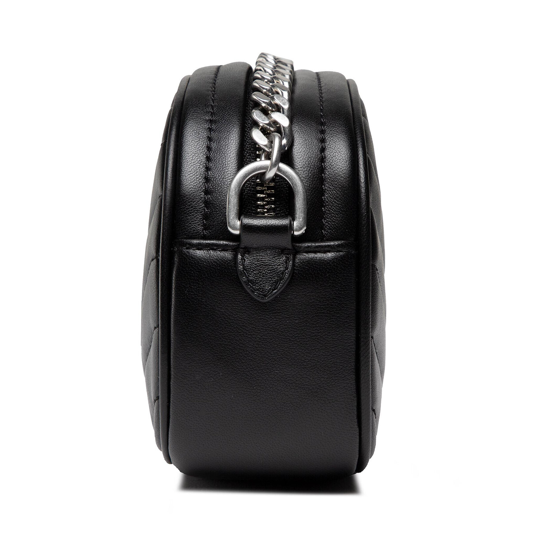 Tory Burch Дамска чанта Kira Chevron Small Camera Bag 90450 Черен - Pepit.bg
