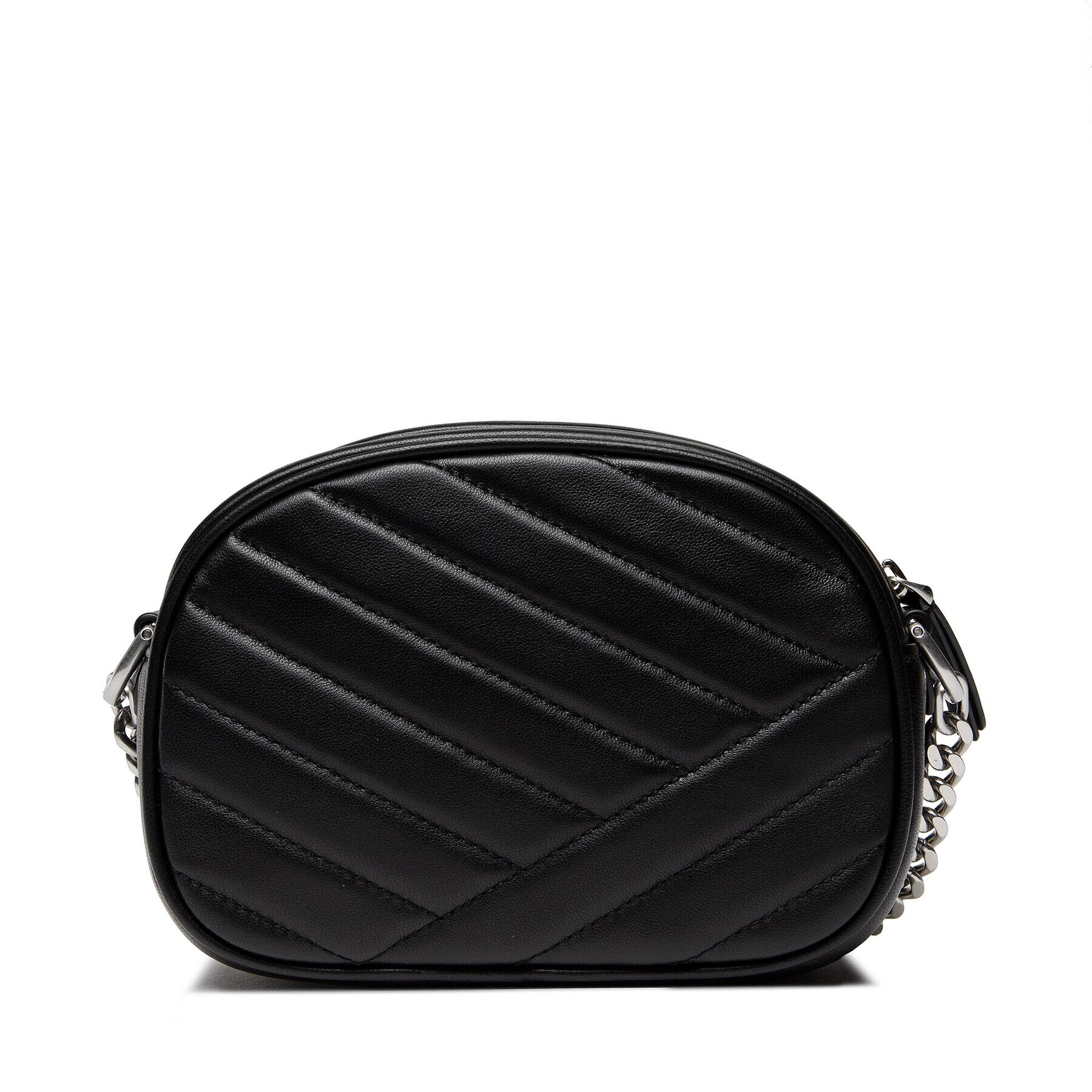 Tory Burch Дамска чанта Kira Chevron Small Camera Bag 90450 Черен - Pepit.bg