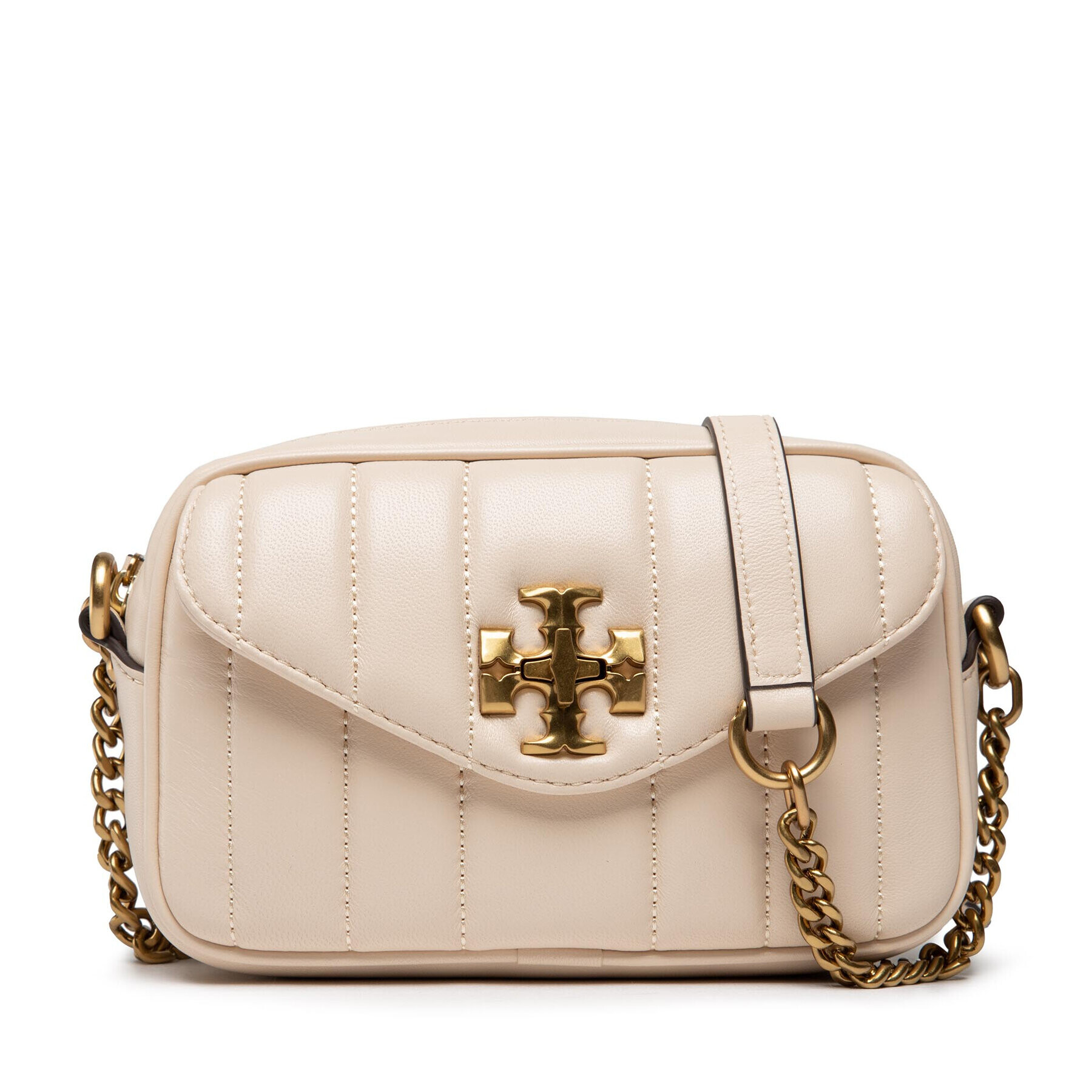 Tory Burch Дамска чанта Kira Mini Camera Bag 88095 Бежов - Pepit.bg