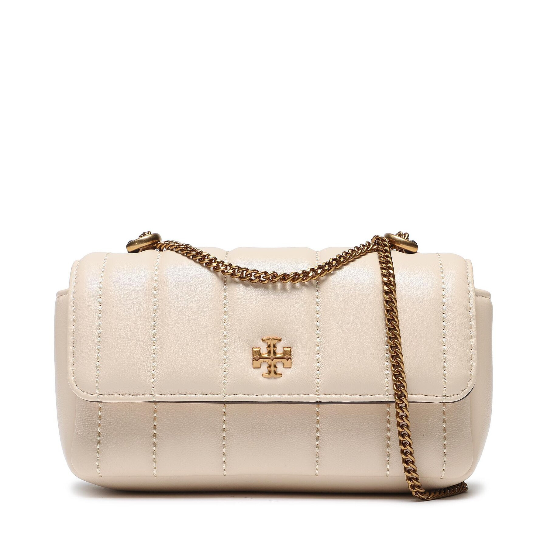 Tory Burch Дамска чанта Kira Mini Flap Bag 142567 Екрю - Pepit.bg