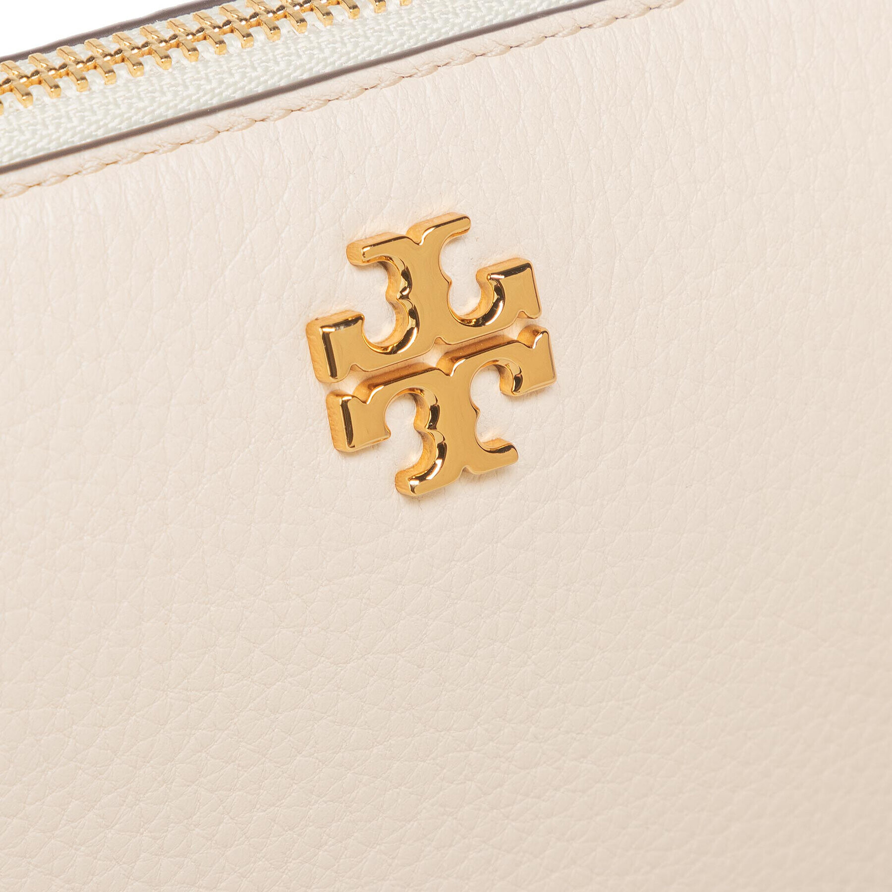 Tory Burch Дамска чанта Kira Pabbled Top-Zip Crossbody 61385 Бежов - Pepit.bg