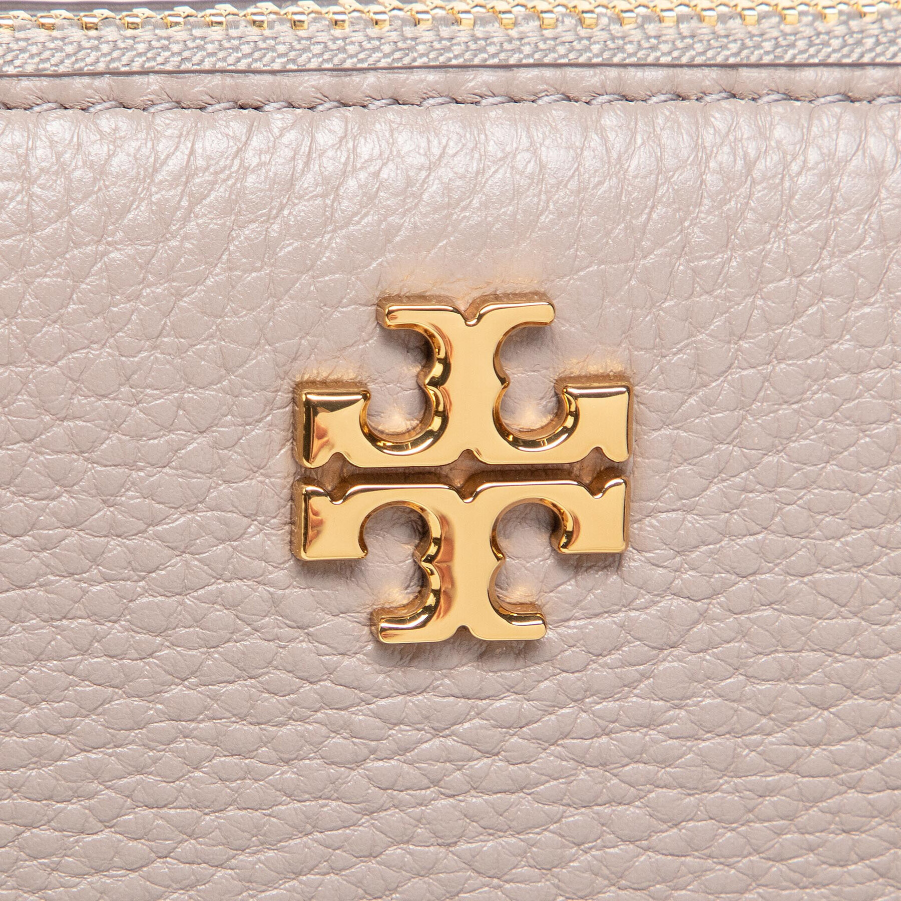 Tory Burch Дамска чанта Kira Pabbled Top-Zip Crossbody 61385 Сив - Pepit.bg