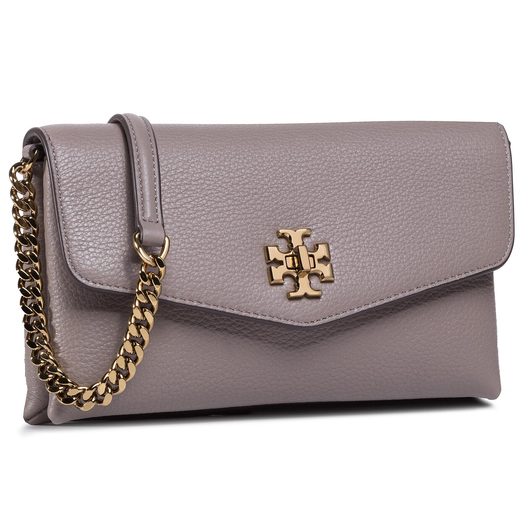 Tory Burch Дамска чанта Kira Pebbled Chain Wallet 74881 Кафяв - Pepit.bg