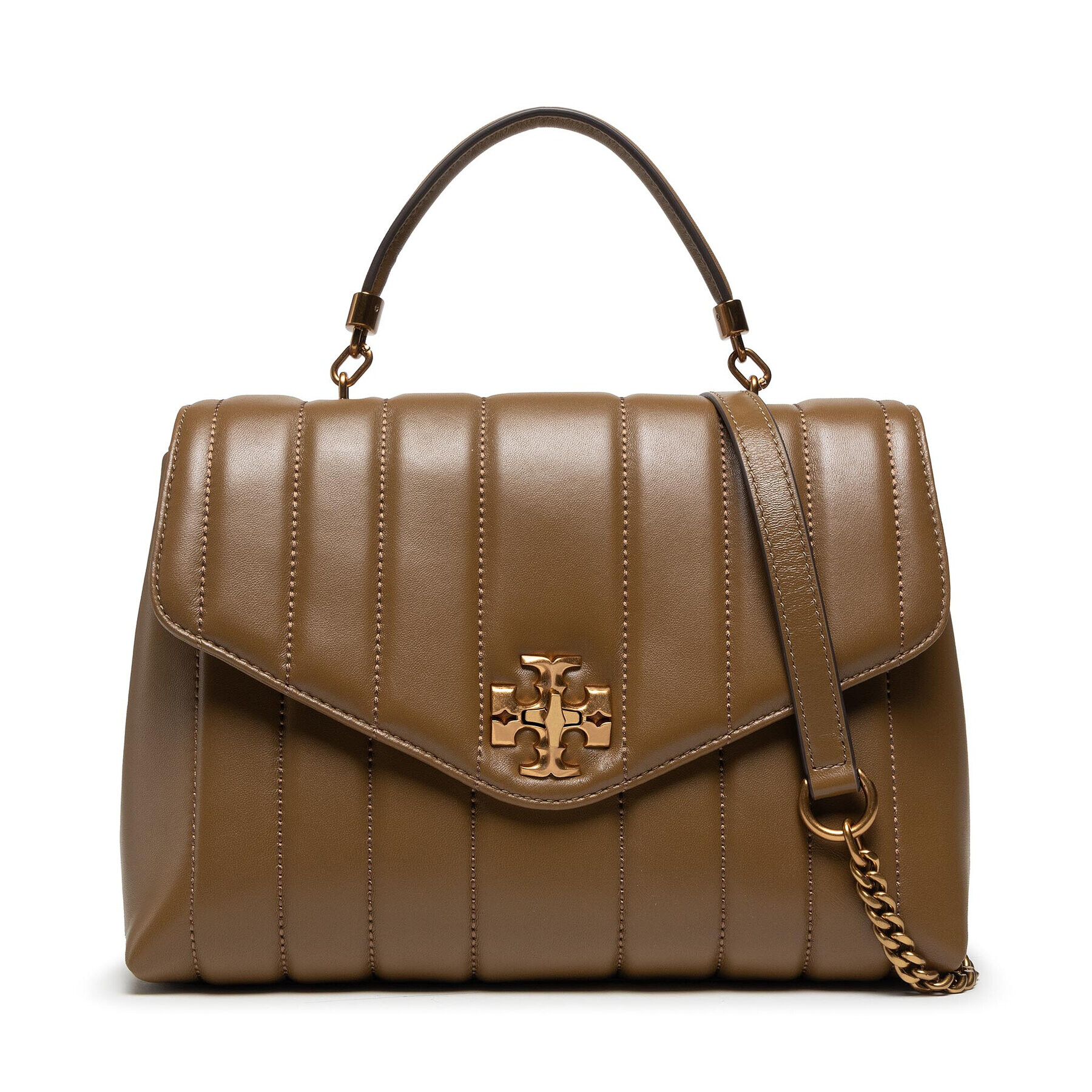 Tory Burch Дамска чанта Kira Top-Handle Satchel 83089 Зелен - Pepit.bg