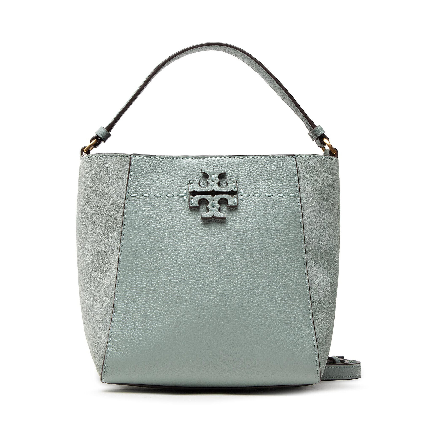 Tory Burch Дамска чанта Mcgraw Small Bucket Bag 88219 Зелен - Pepit.bg