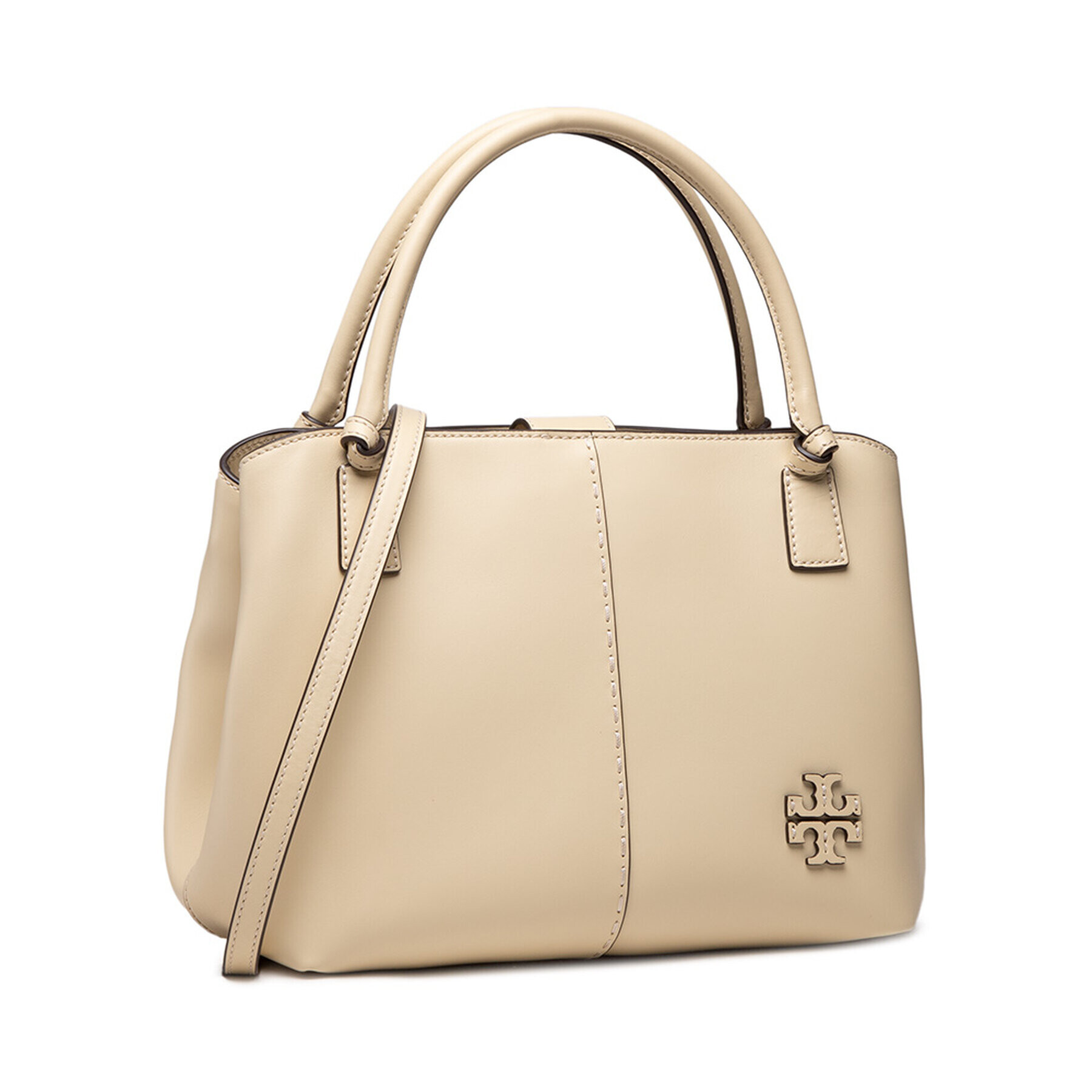 Tory Burch Дамска чанта Mcgraw Smooth Satchel 82115 Жълт - Pepit.bg