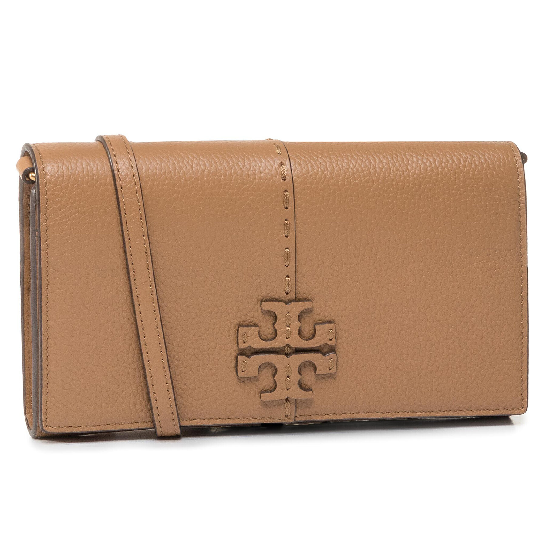 Tory Burch Дамска чанта McGraw Wallet Crossbody 64502 Кафяв - Pepit.bg