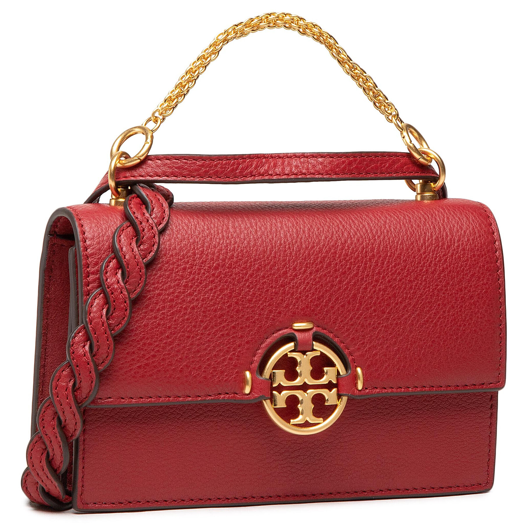 Tory Burch Дамска чанта Miller Mini Bag 80532 Бордо - Pepit.bg