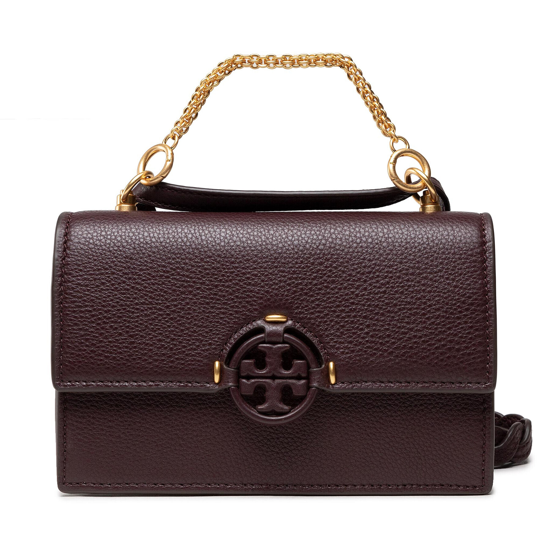 Tory Burch Дамска чанта Miller Mini Bag 84075 Бордо - Pepit.bg