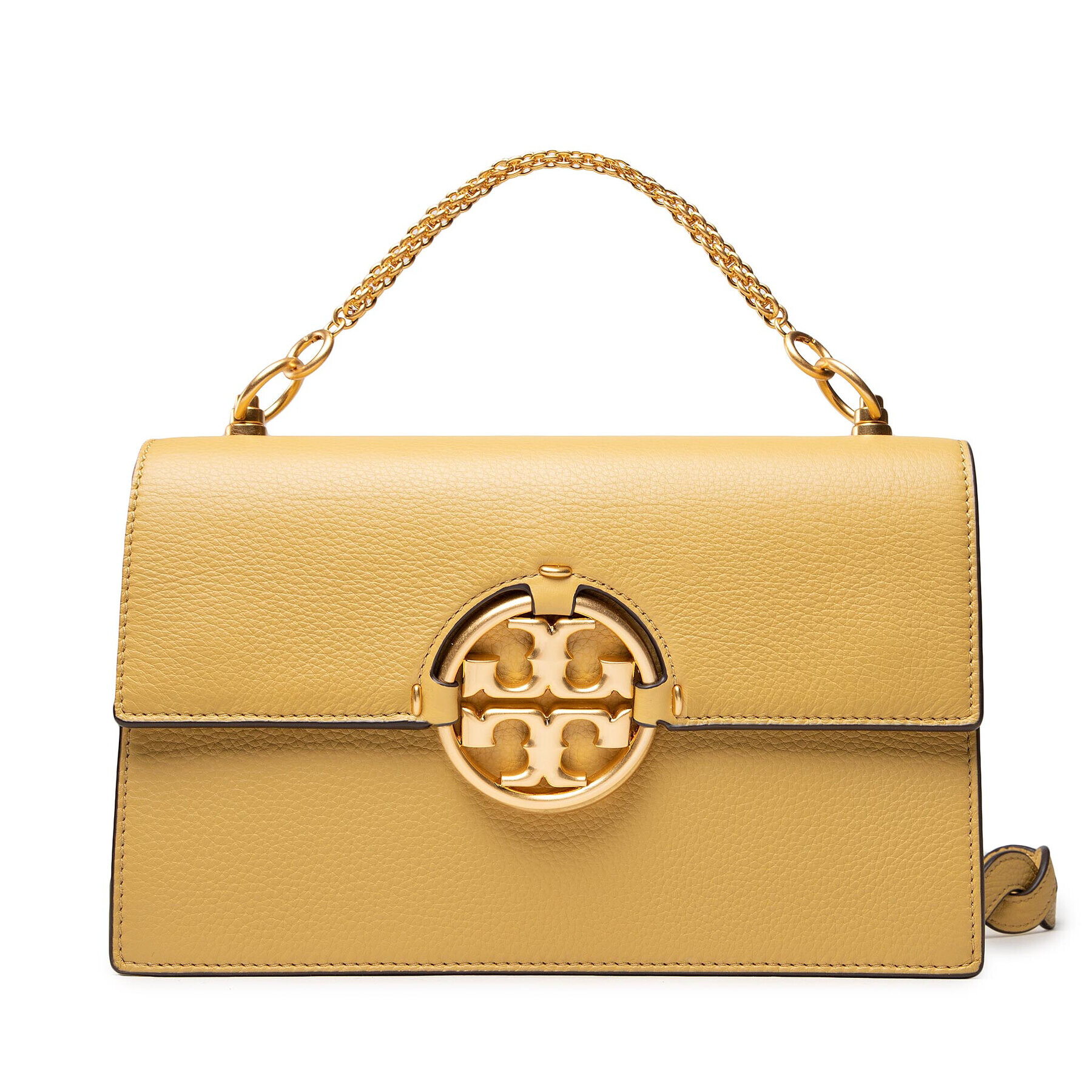 Tory Burch Дамска чанта Miller Shoulder Bag 81688 Жълт - Pepit.bg