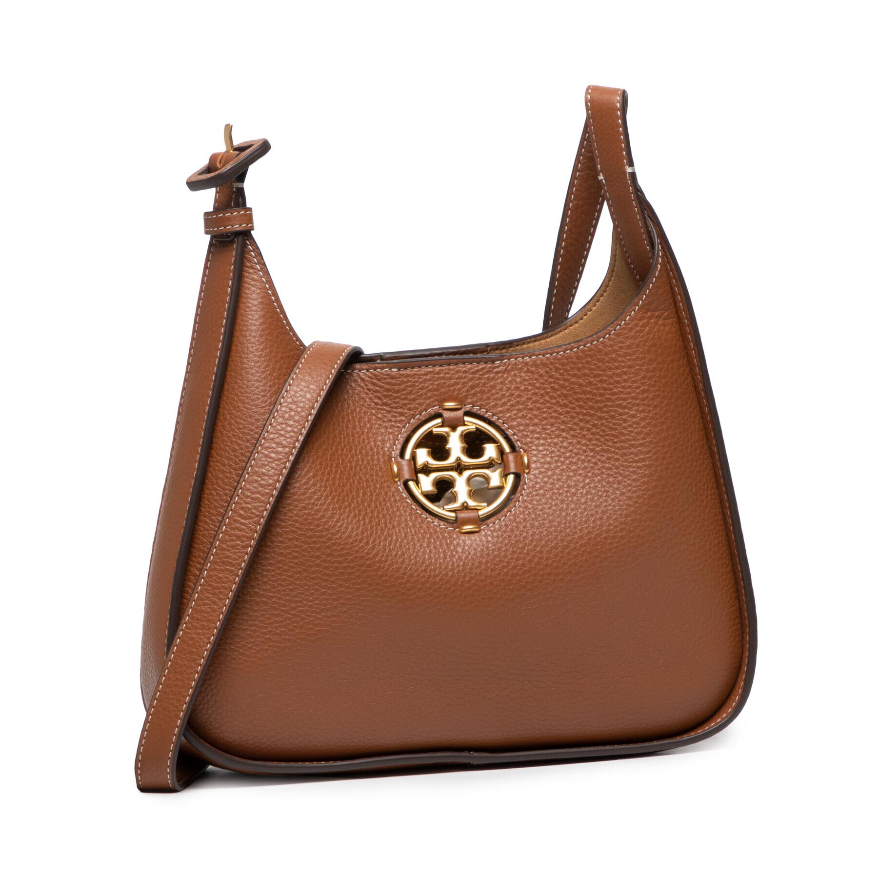 Tory Burch Дамска чанта Miller Small Hobo 82982 Кафяв - Pepit.bg