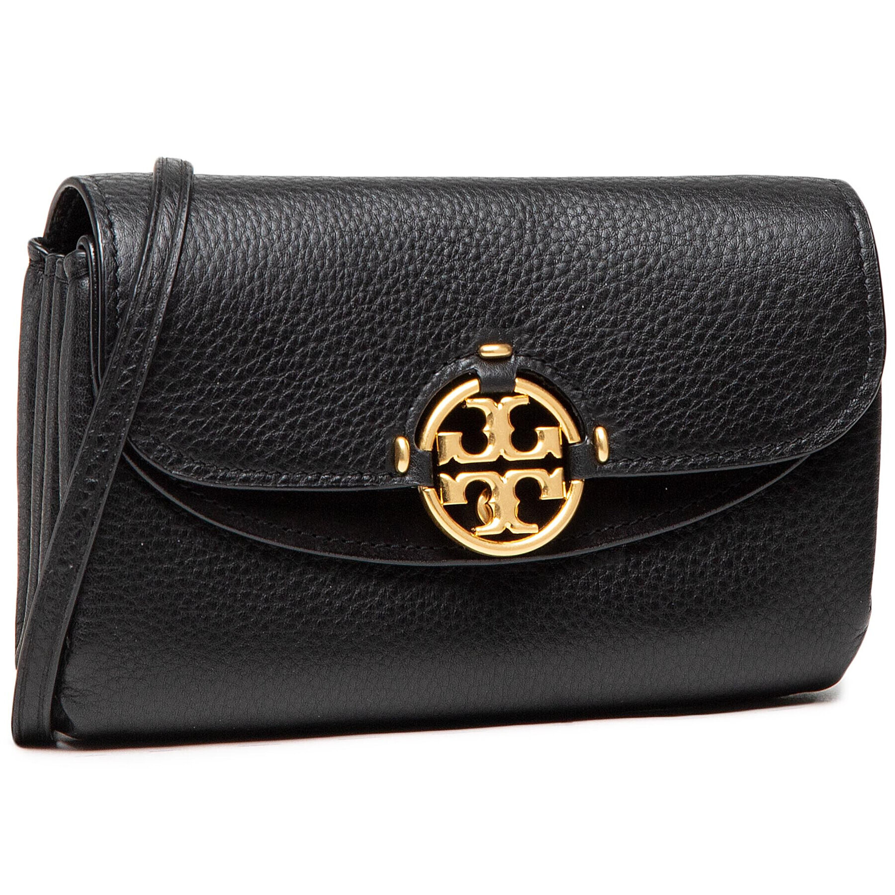 Tory Burch Дамска чанта Miller Wallet Crossbody 80808 Черен - Pepit.bg