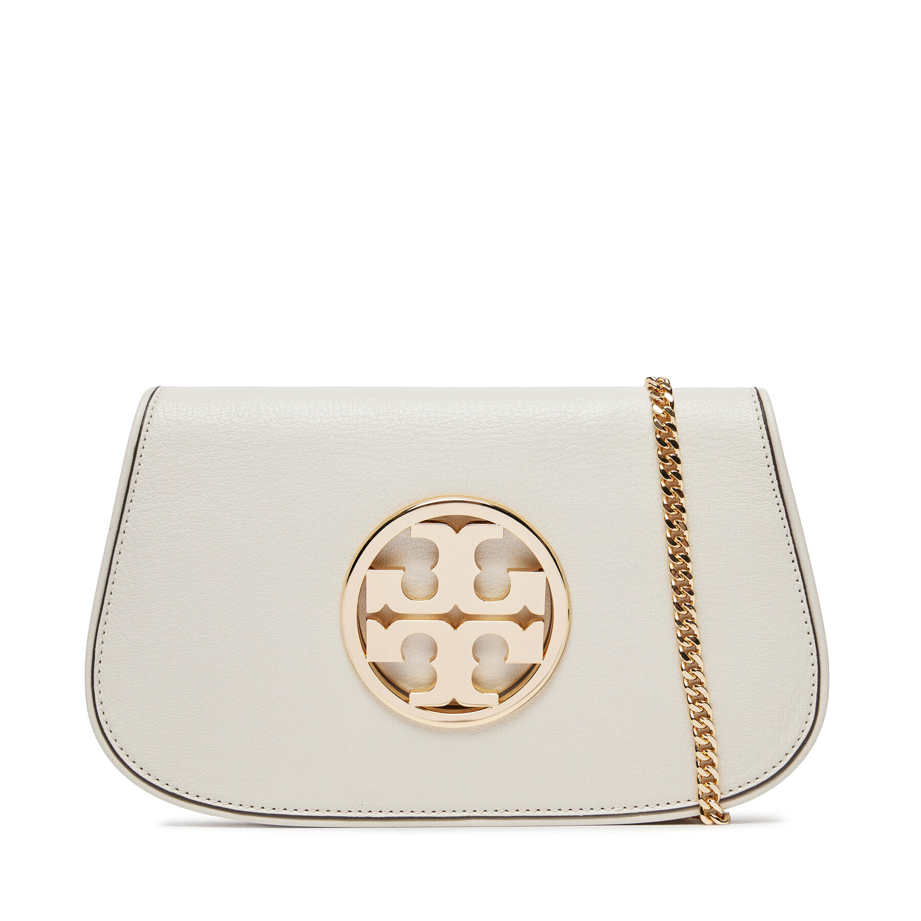 Tory Burch Дамска чанта Reva Clutch 152250 Бял - Pepit.bg
