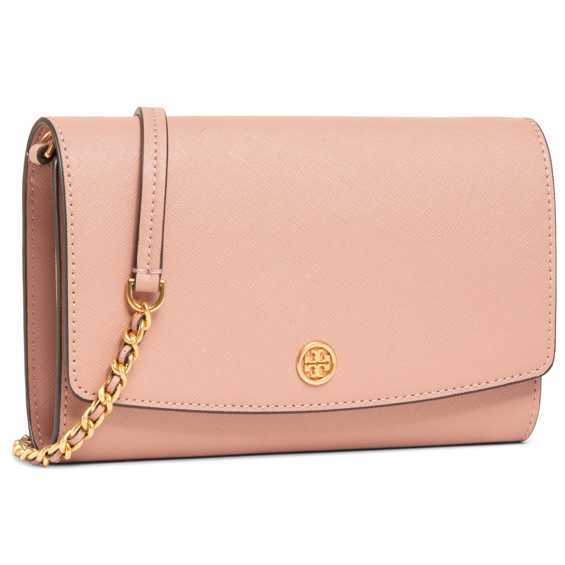 Tory Burch Дамска чанта Robinson Chain Wallet 54277 Розов - Pepit.bg