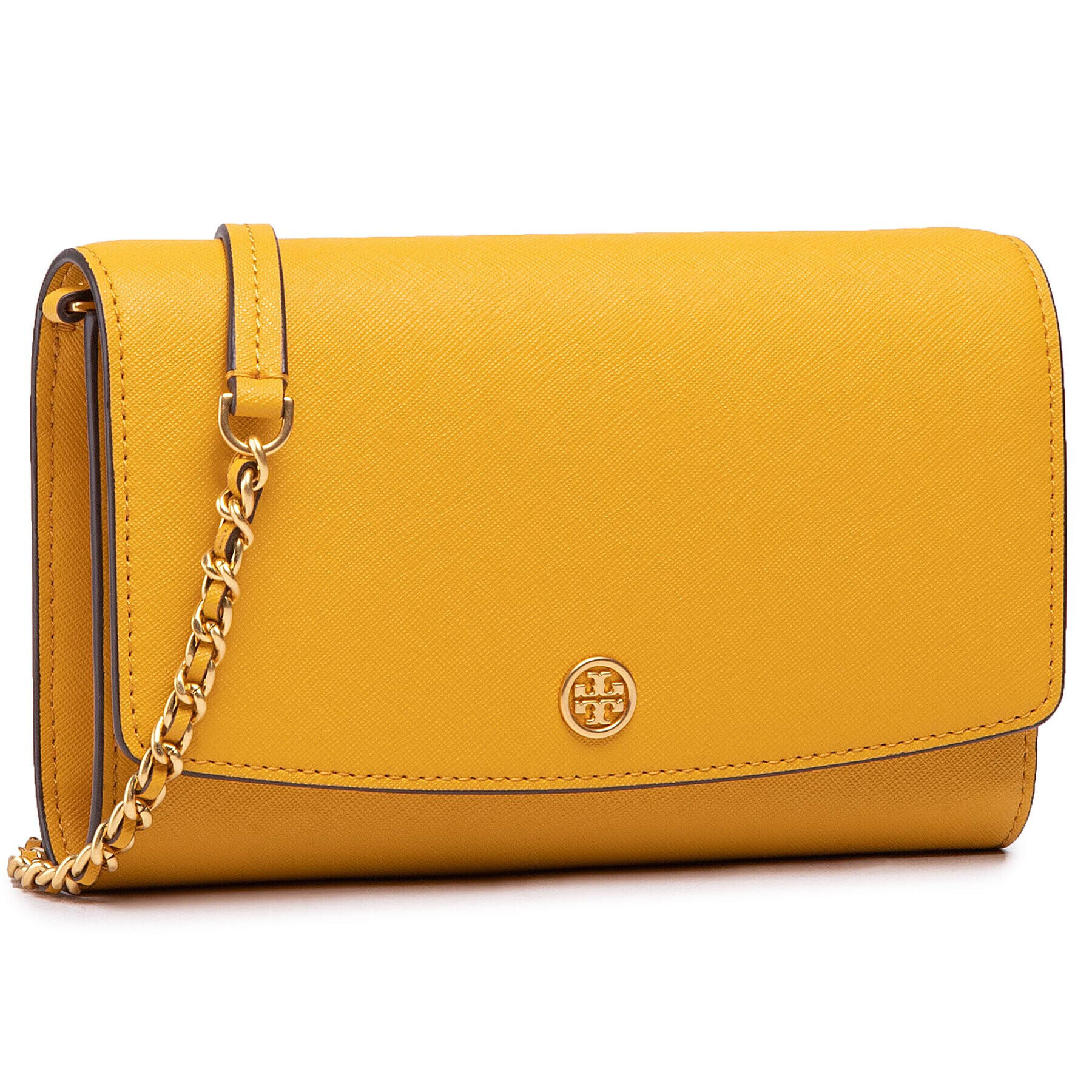 Tory Burch Дамска чанта Robinson Chain Wallet 54277 Жълт - Pepit.bg