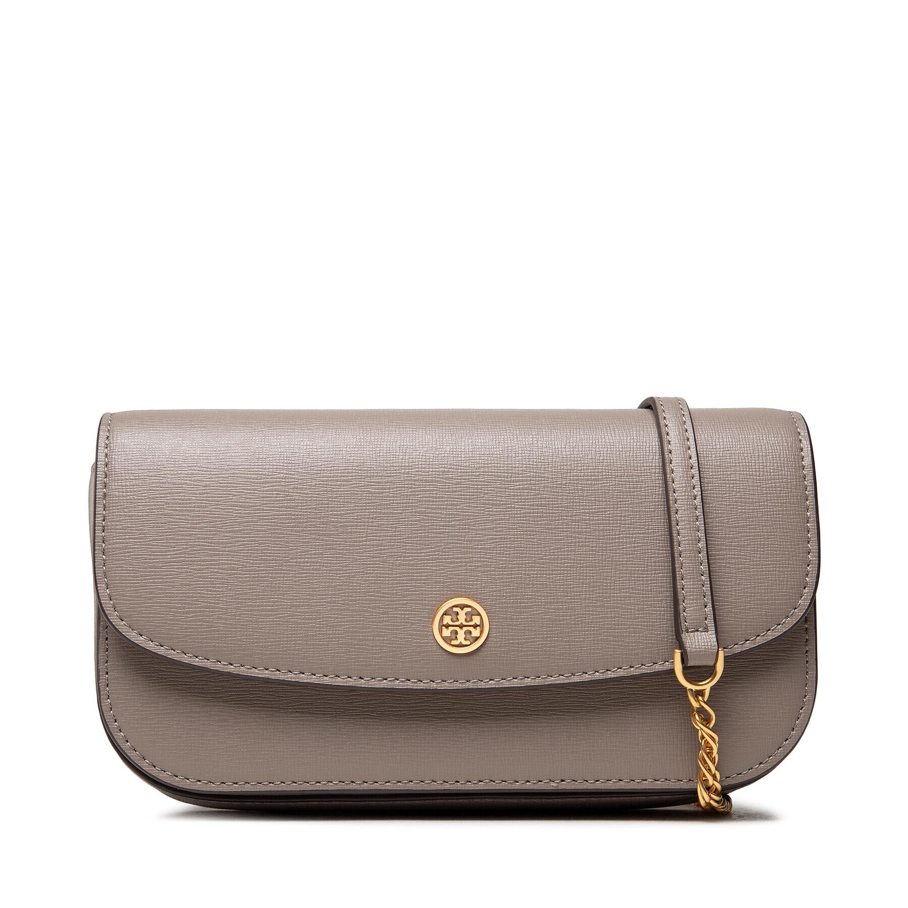 Tory Burch Дамска чанта Robinson Chain Wallet 82946 Сив - Pepit.bg