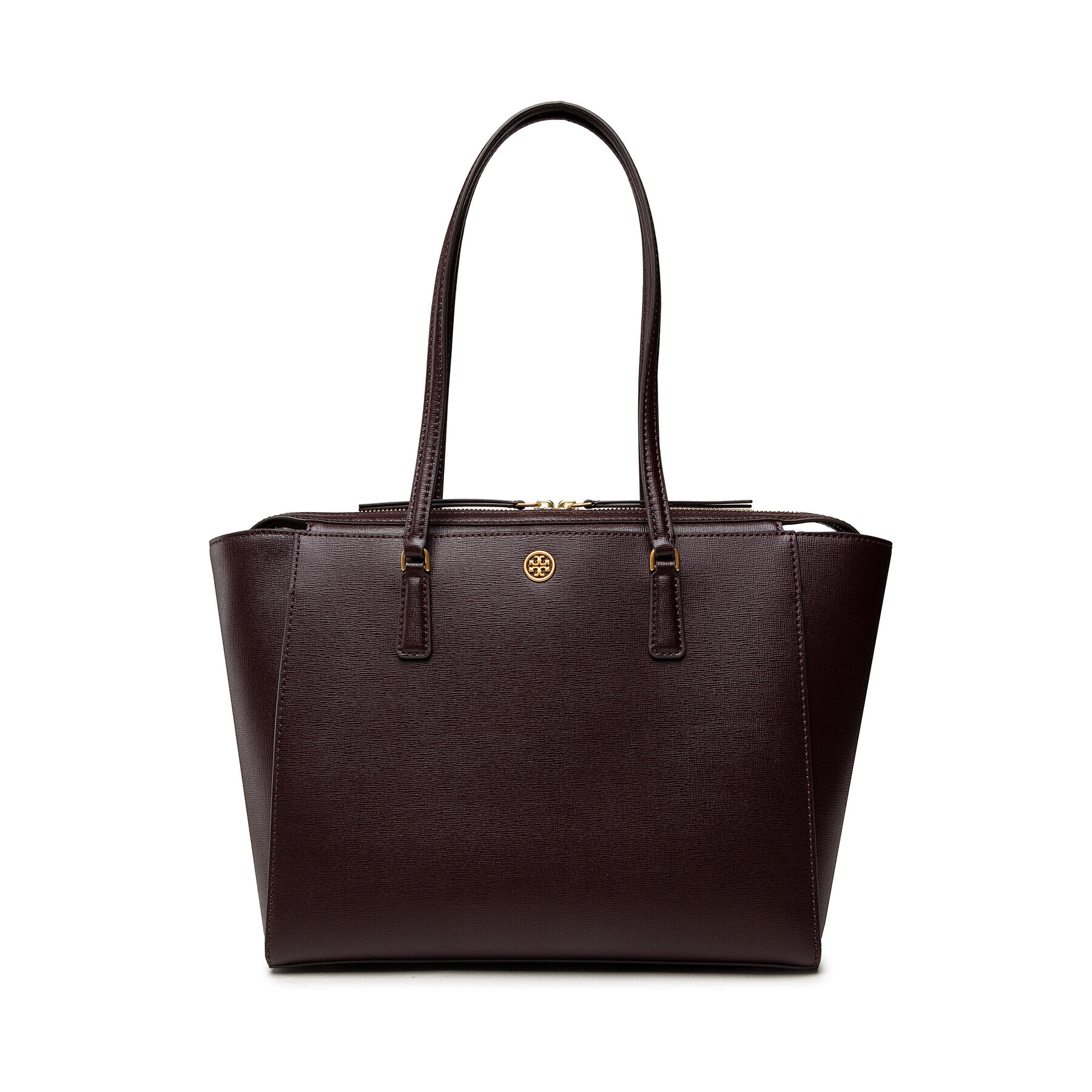 Tory Burch Дамска чанта Robinson Small Tote 83078 Бордо - Pepit.bg