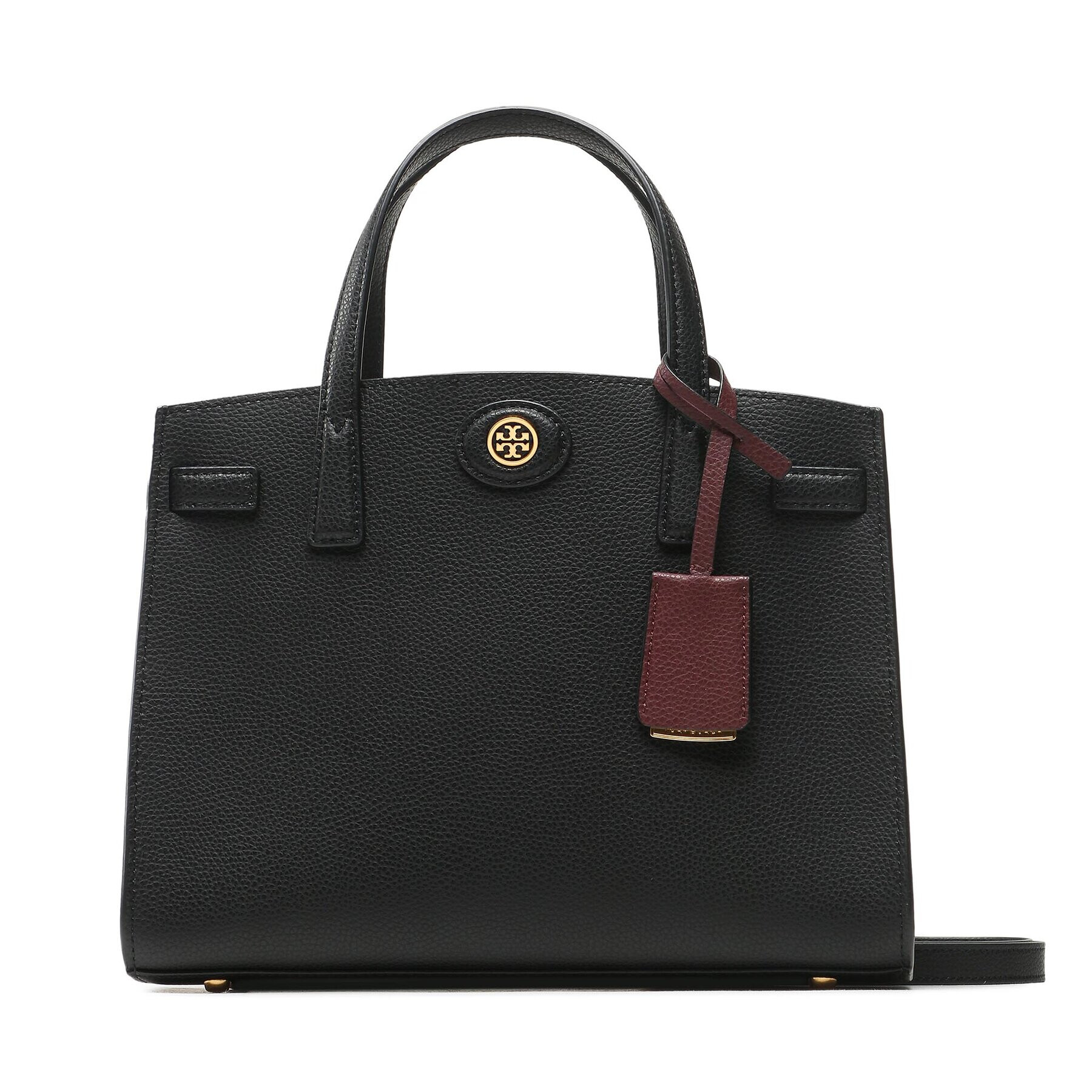 Tory Burch Дамска чанта Small Robinson Satchel 143194 Черен - Pepit.bg