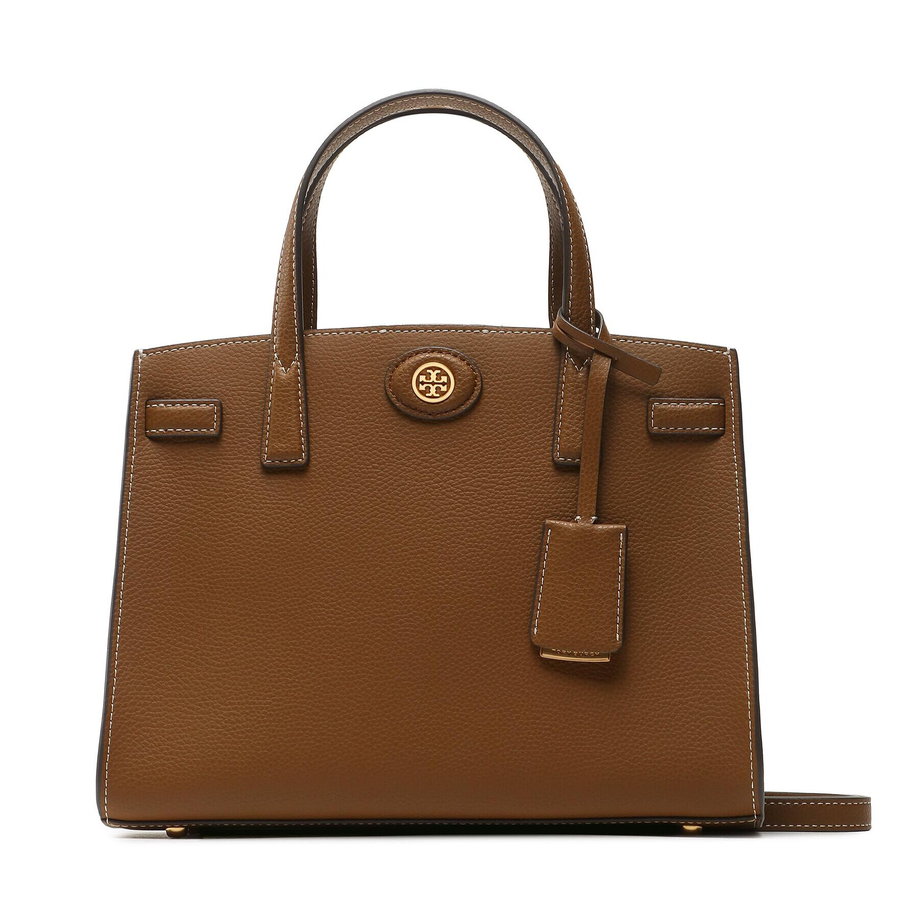 Tory Burch Дамска чанта Small Robinson Satchel 143194 Кафяв - Pepit.bg