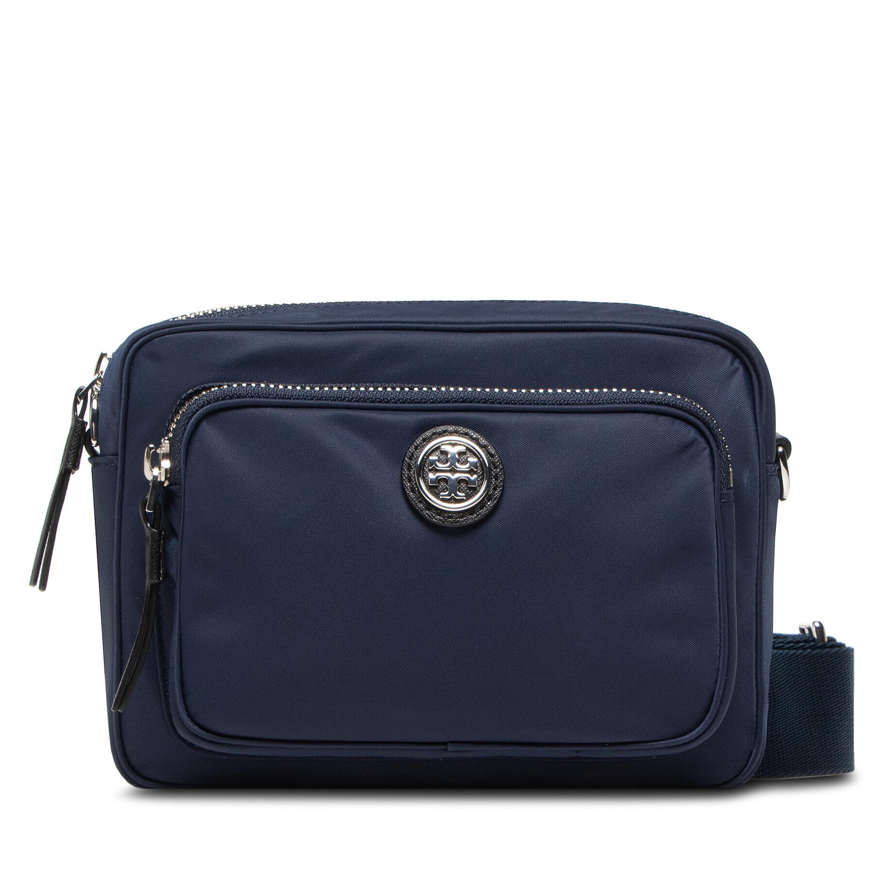 Tory Burch Дамска чанта Virginia Mini Crossbody 84996 Тъмносин - Pepit.bg