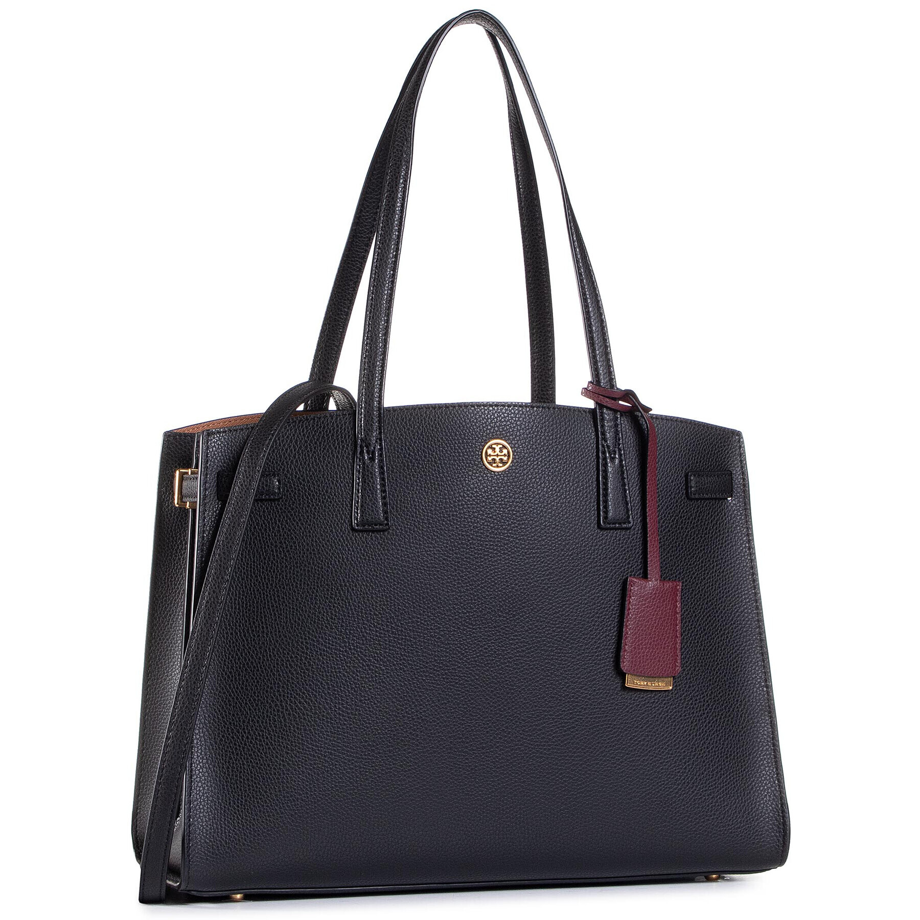 Tory Burch Дамска чанта Walker Satchel 73623 Черен - Pepit.bg