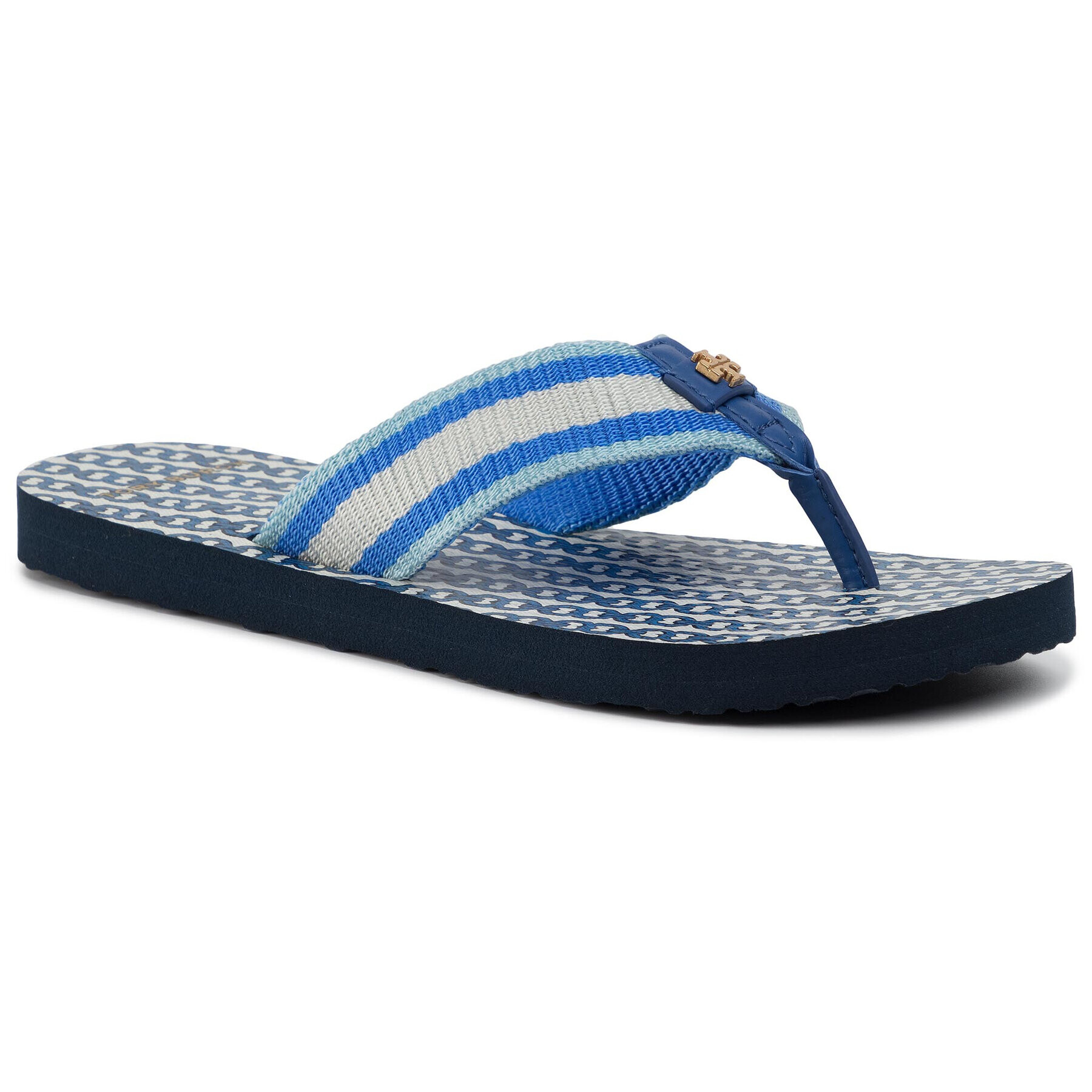 Tory Burch Джапанки Gemini Link Thin Flip Flop 61715 Син - Pepit.bg