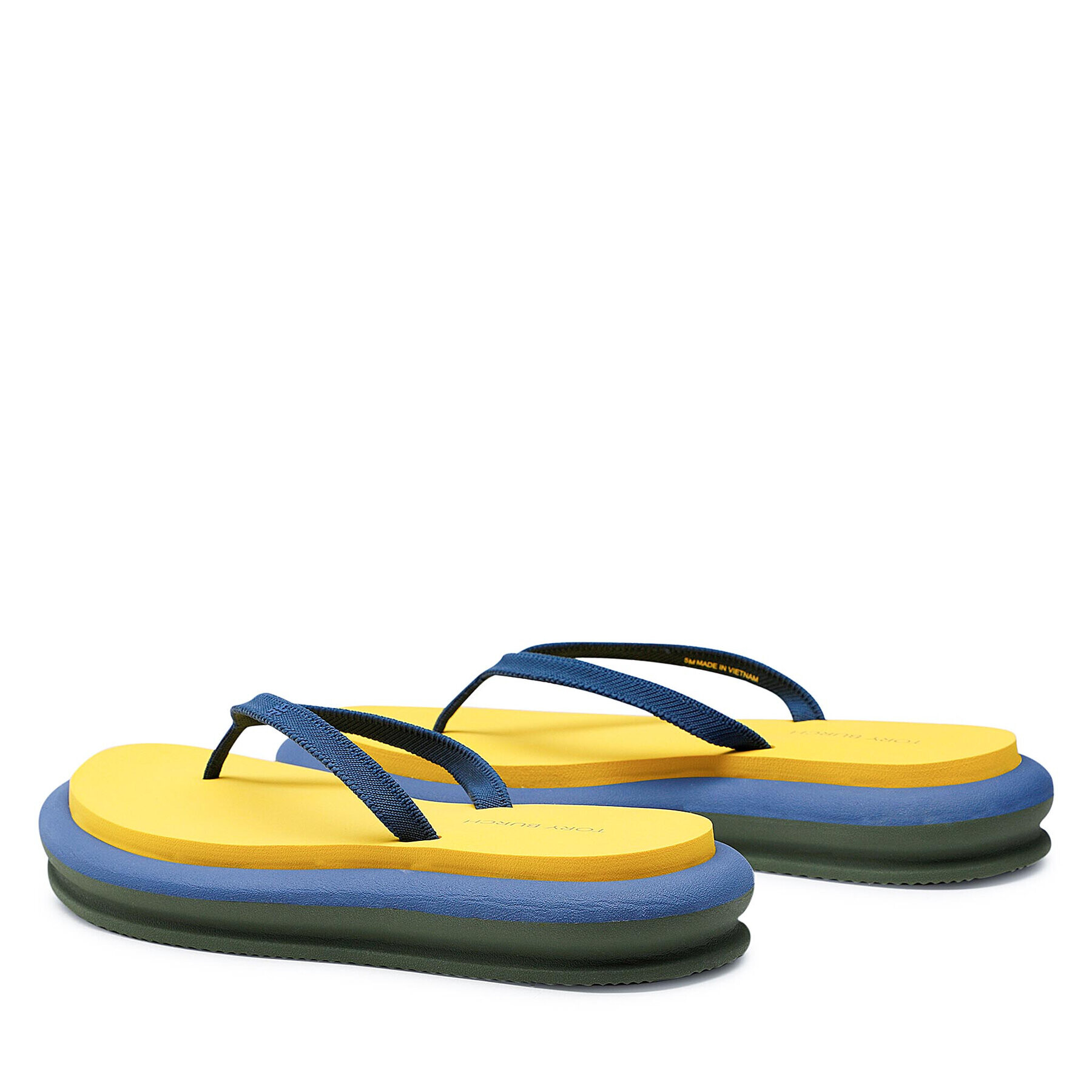 Tory Burch Джапанки Layered Flip Flop 135005 Тъмносин - Pepit.bg