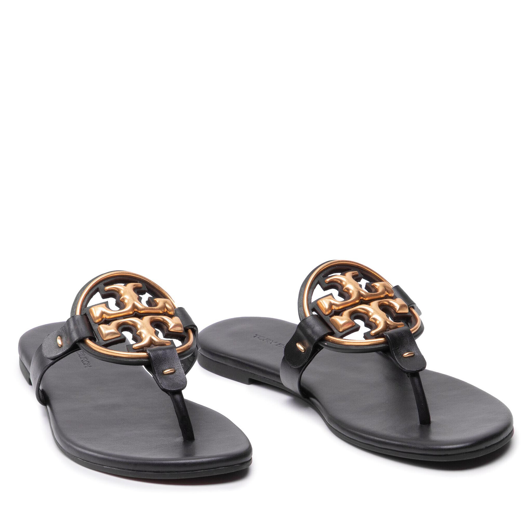Tory Burch Джапанки Metal Miller 136593 Черен - Pepit.bg