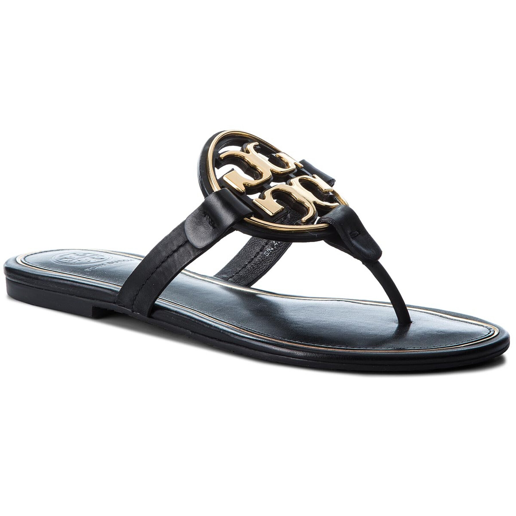 Tory Burch Джапанки Metal Miller 47617 Черен - Pepit.bg