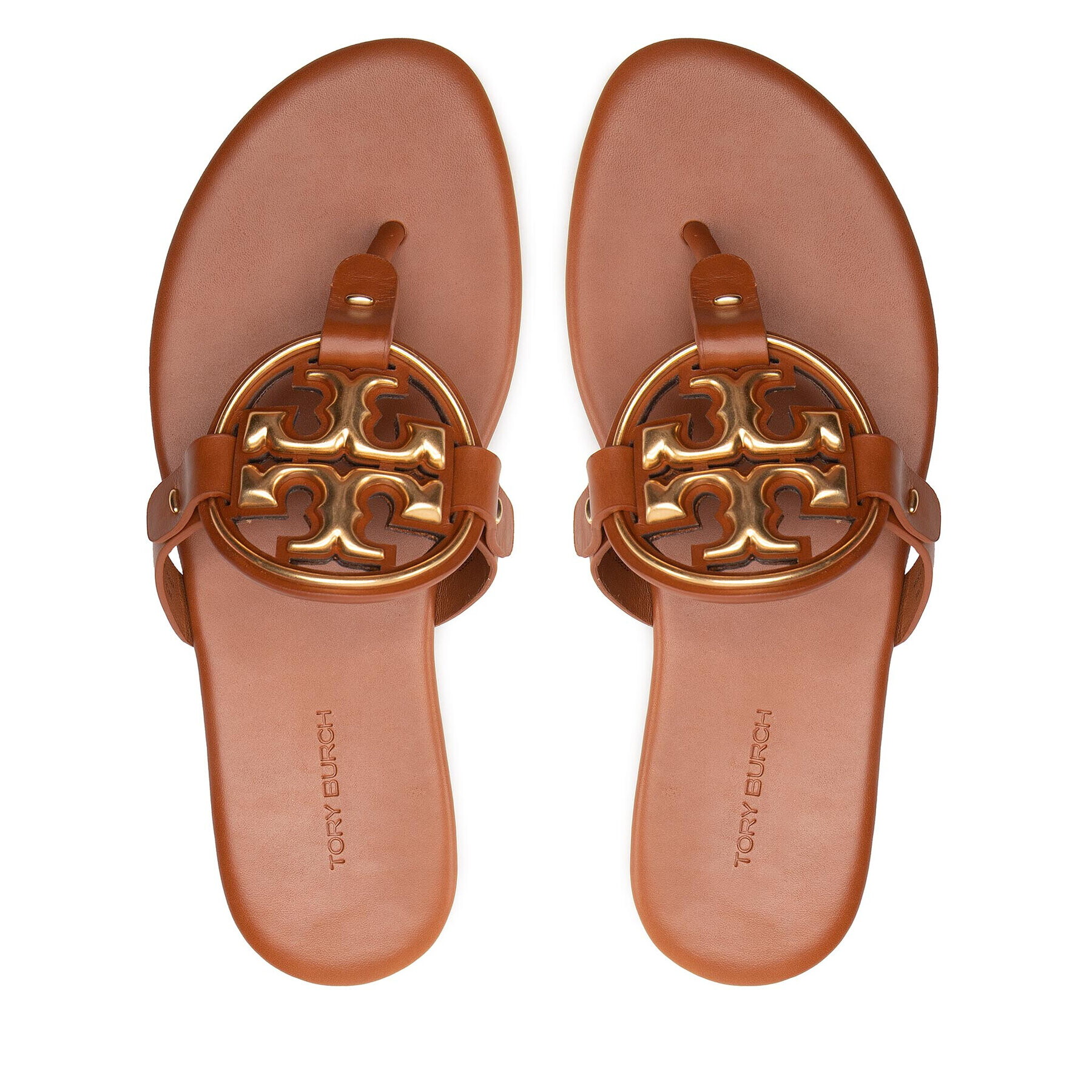 Tory Burch Джапанки Miller 136593 Кафяв - Pepit.bg