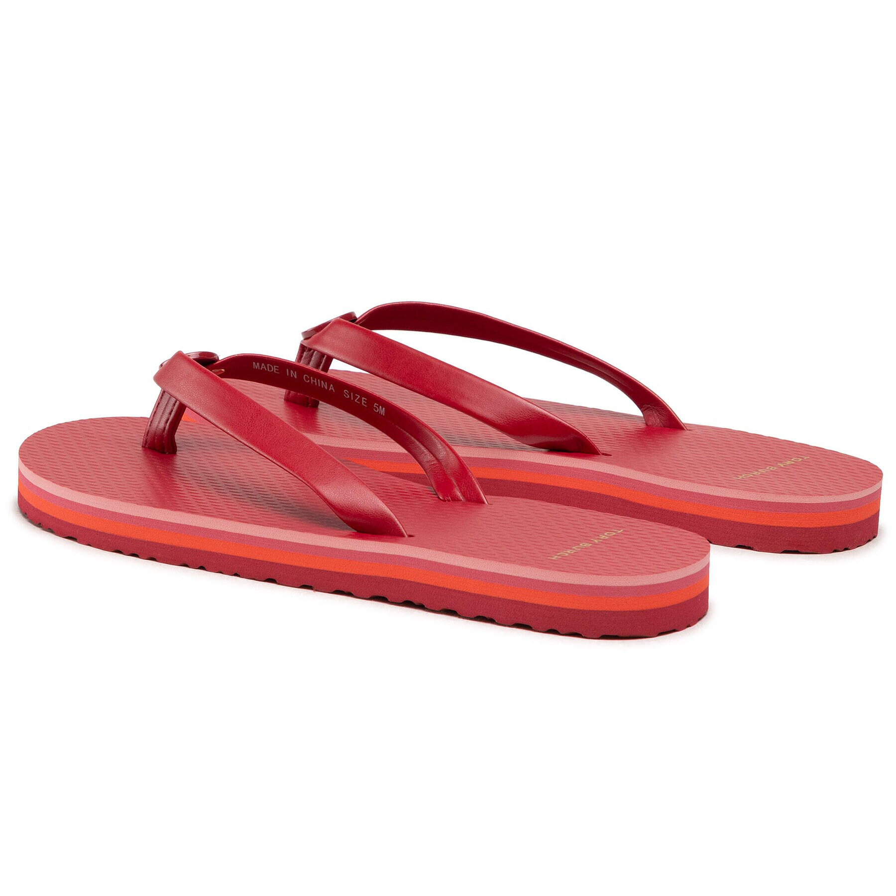 Tory Burch Джапанки Mini Minnie Flip Flop 76732 Бордо - Pepit.bg