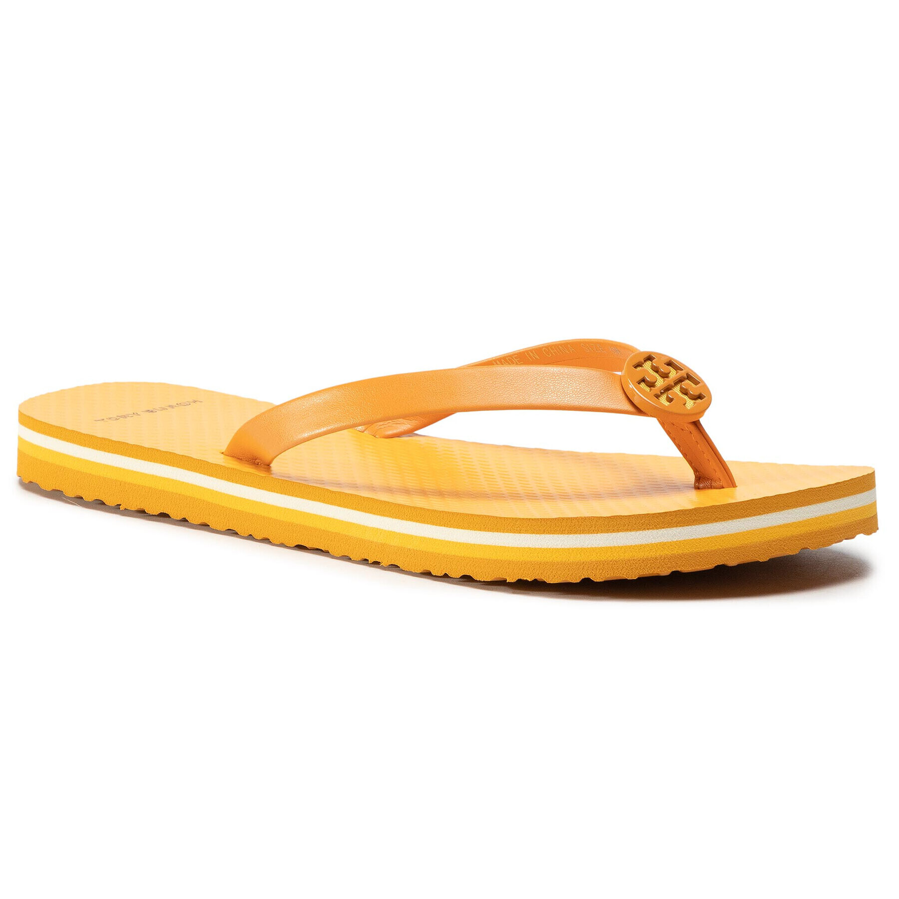 Tory Burch Джапанки Mini Minnie Flip Flop 76732 Оранжев - Pepit.bg