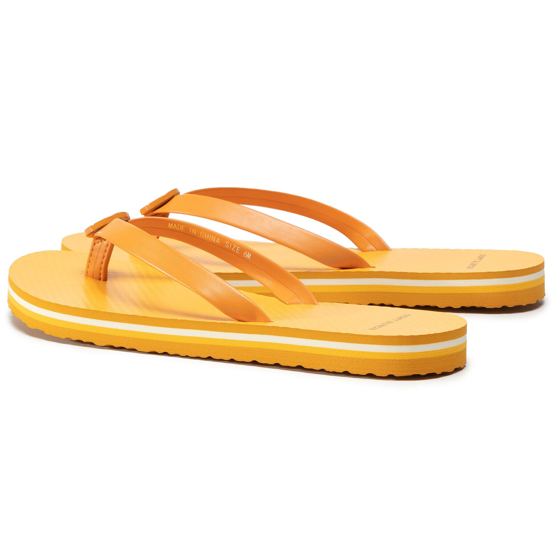 Tory Burch Джапанки Mini Minnie Flip Flop 76732 Оранжев - Pepit.bg