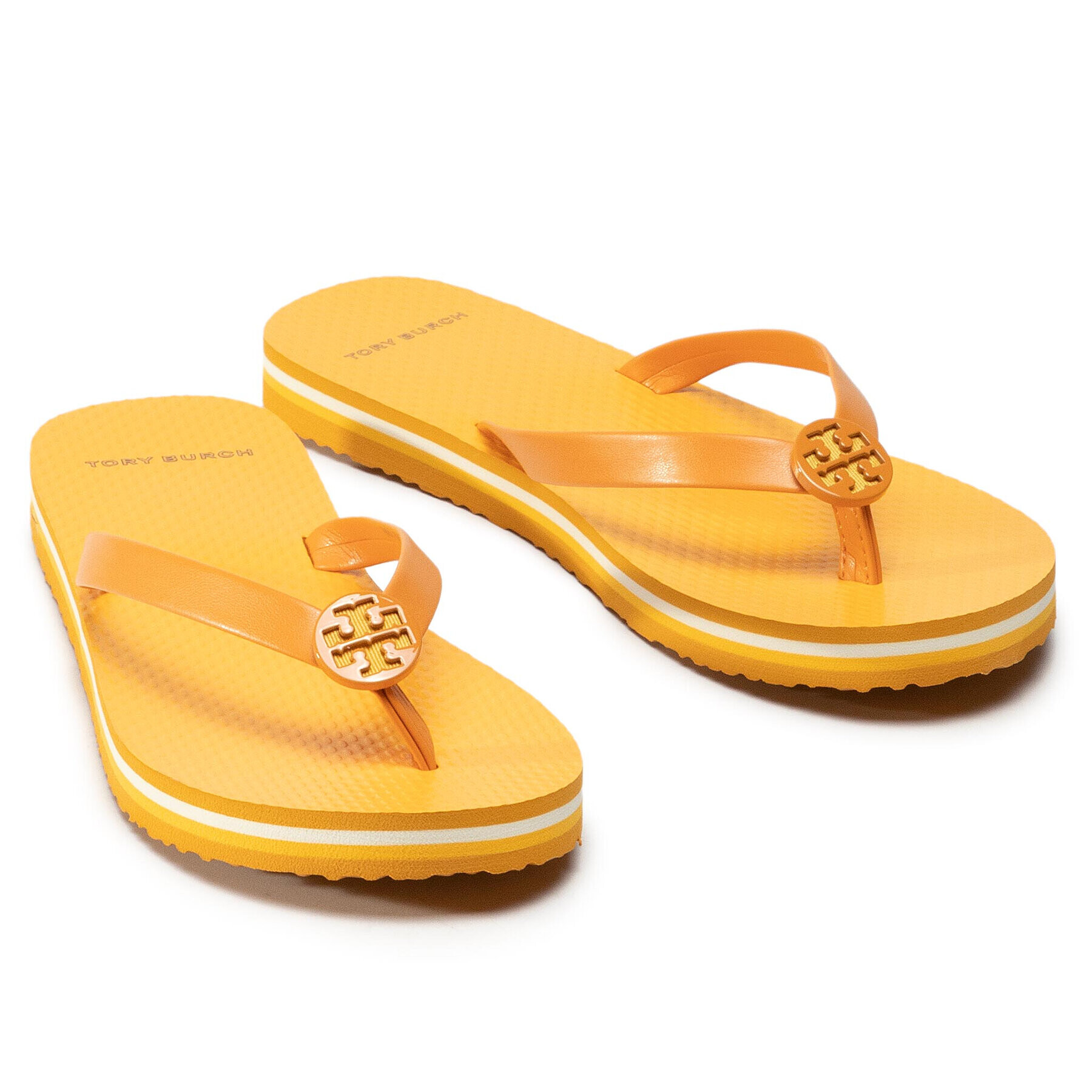 Tory Burch Джапанки Mini Minnie Flip Flop 76732 Оранжев - Pepit.bg