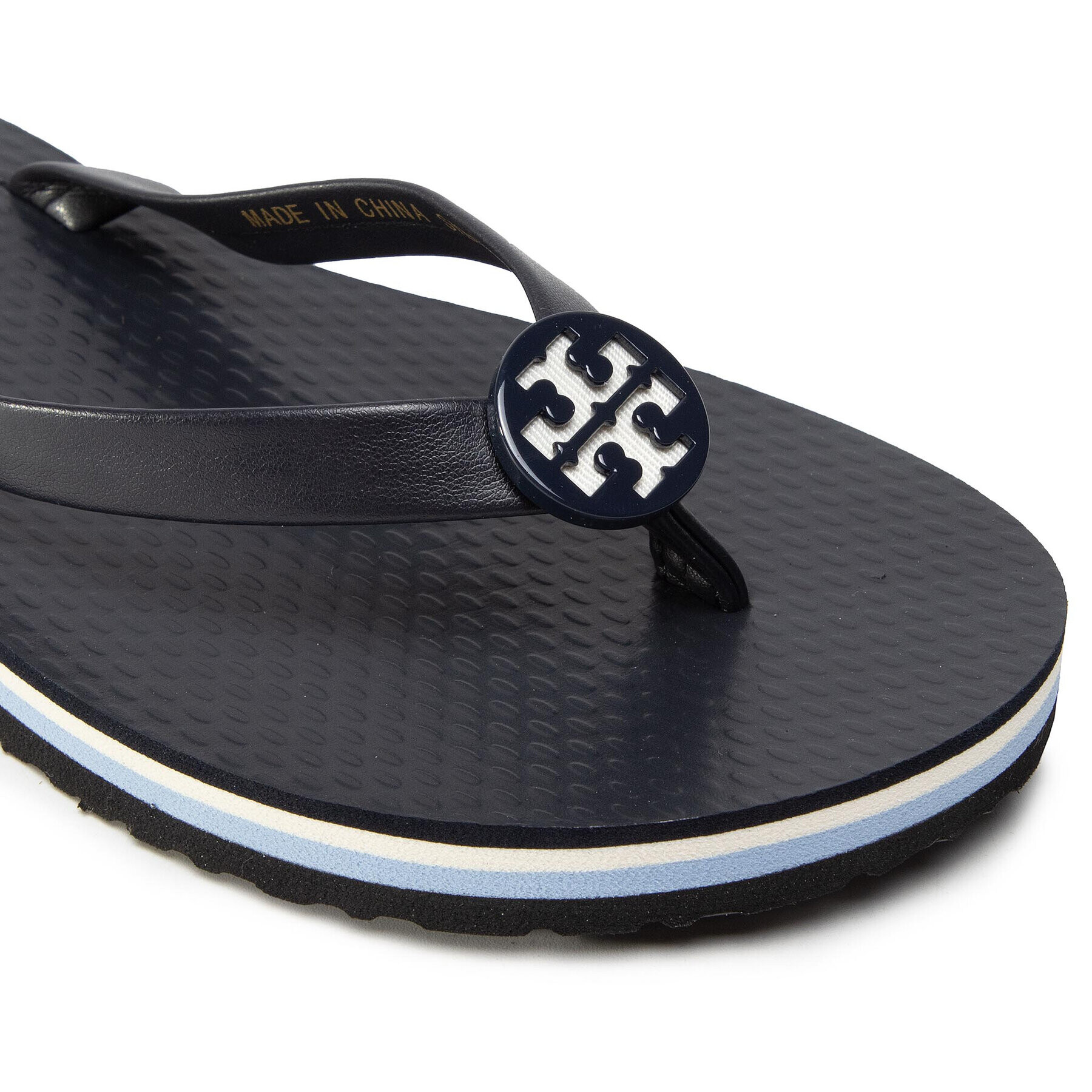 Tory Burch Джапанки Mini Minnie Flip Flop 76732 Тъмносин - Pepit.bg