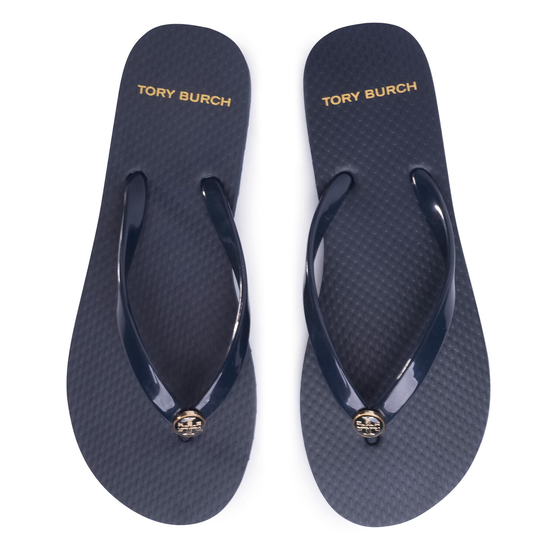 Tory Burch Джапанки Solid Thin Flip Flop 47405 Тъмносин - Pepit.bg