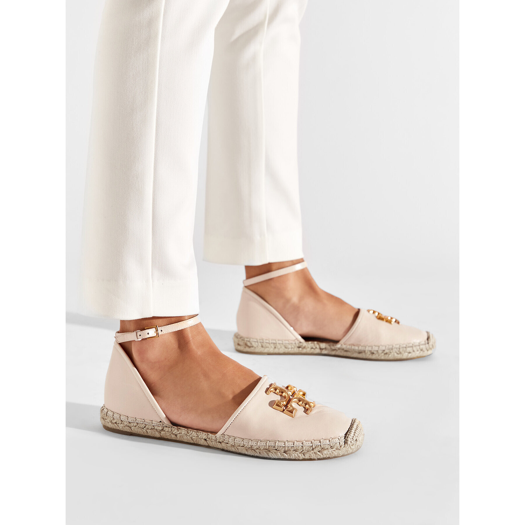 Tory Burch Еспадрили Eleanor Dorsay Espadrille 88743 Бежов - Pepit.bg