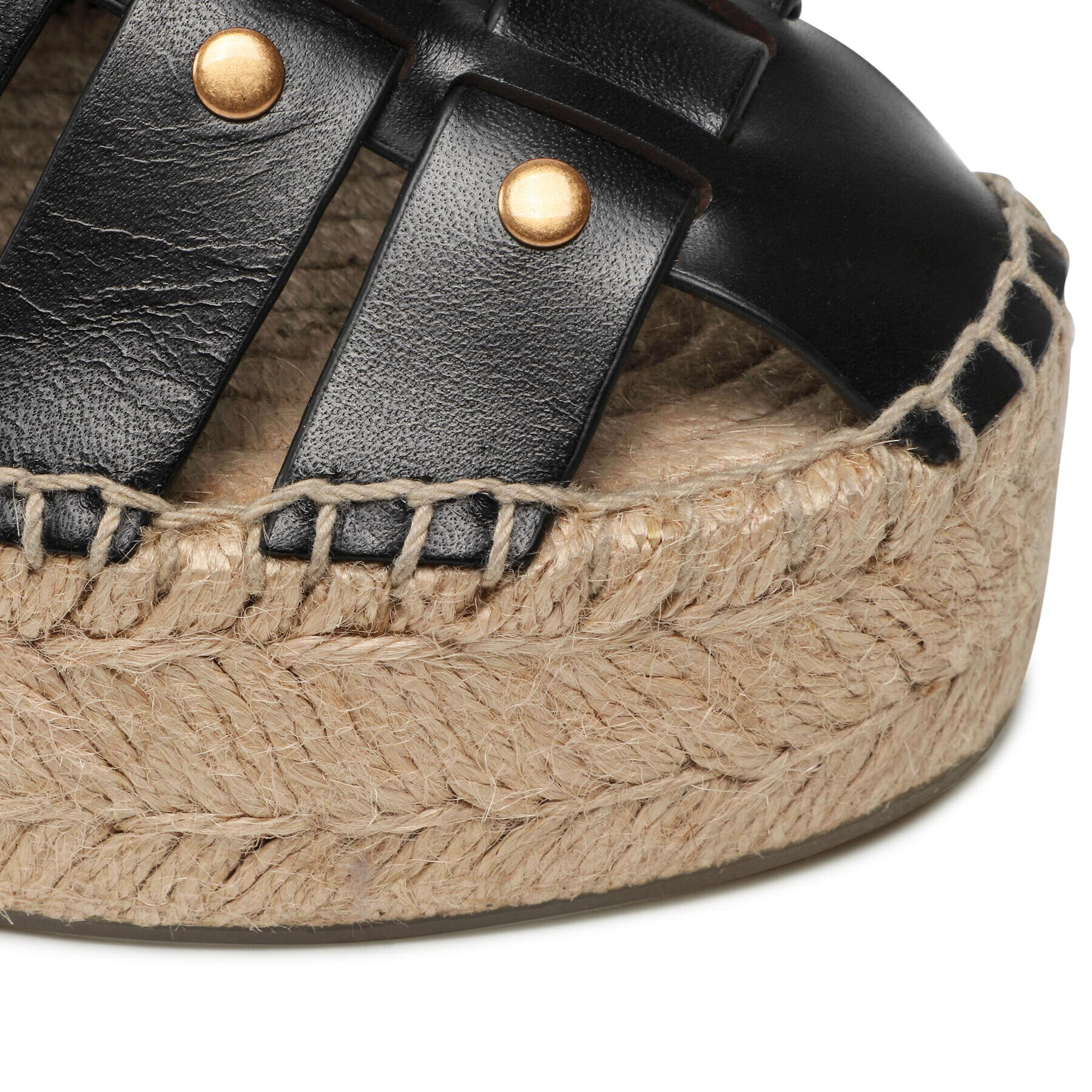 Tory Burch Еспадрили Fisherman Flatform Espadrille 90554 Черен - Pepit.bg