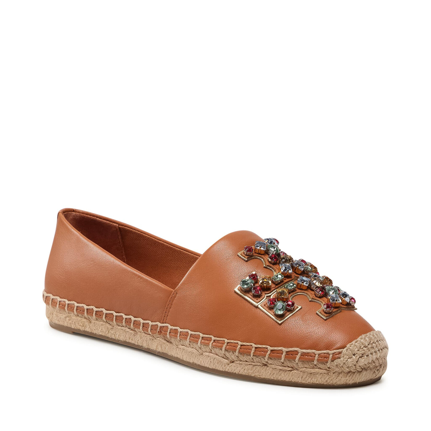 Tory Burch Еспадрили Ines Embellished Espadrille 84239 Кафяв - Pepit.bg