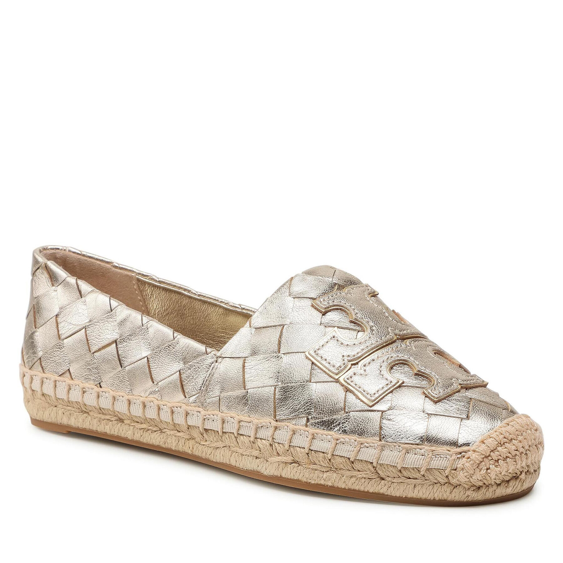 Tory Burch Еспадрили Ines Woven Espadrille 83133 Златист - Pepit.bg