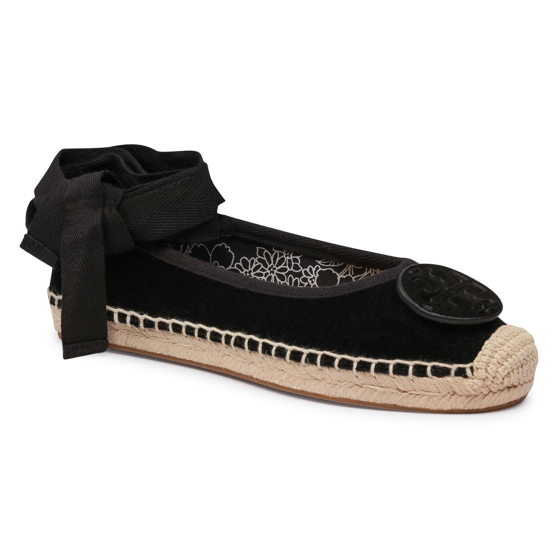 Tory Burch Еспадрили Minnie Ballet Espadrille 78791 Черен - Pepit.bg