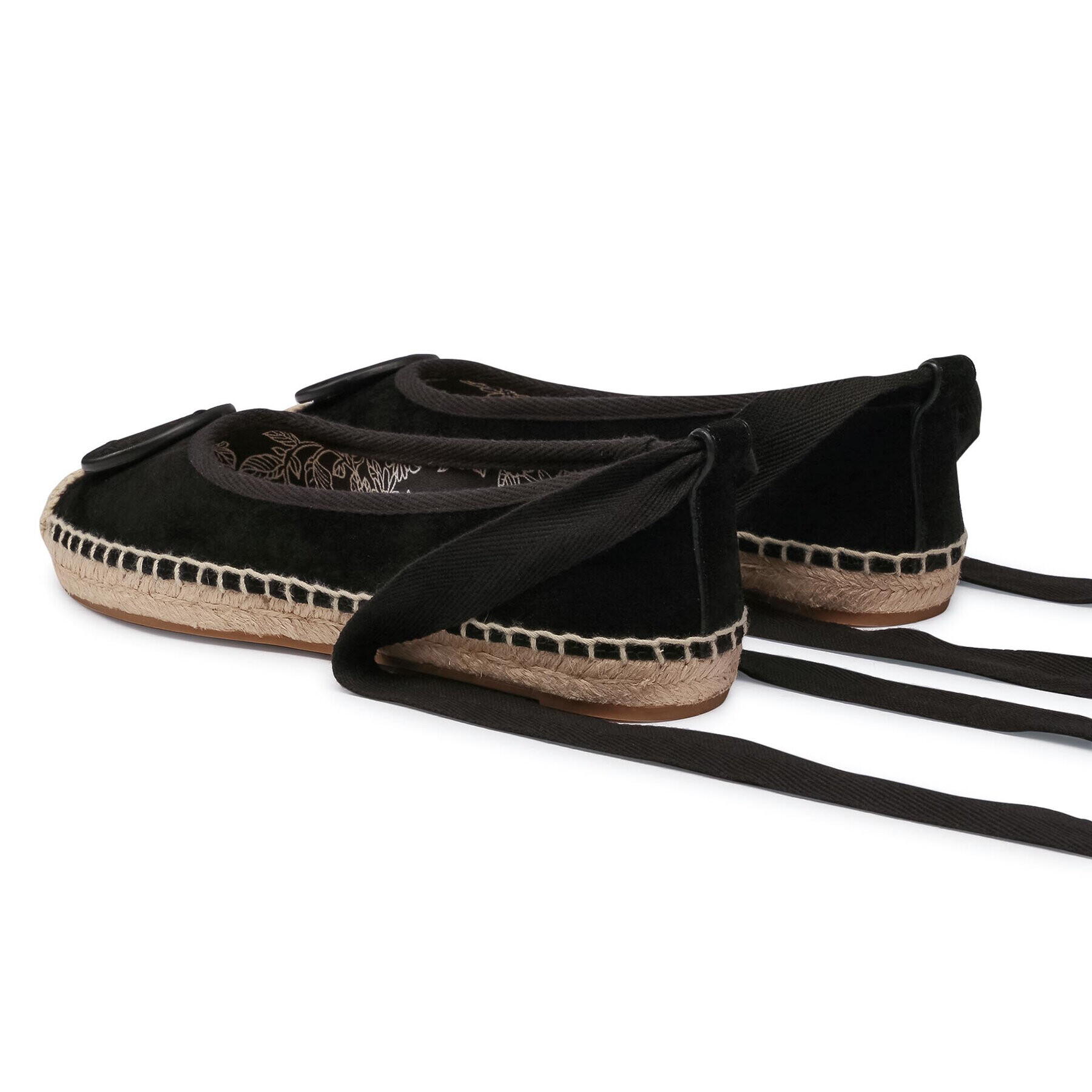 Tory Burch Еспадрили Minnie Ballet Espadrille 78791 Черен - Pepit.bg
