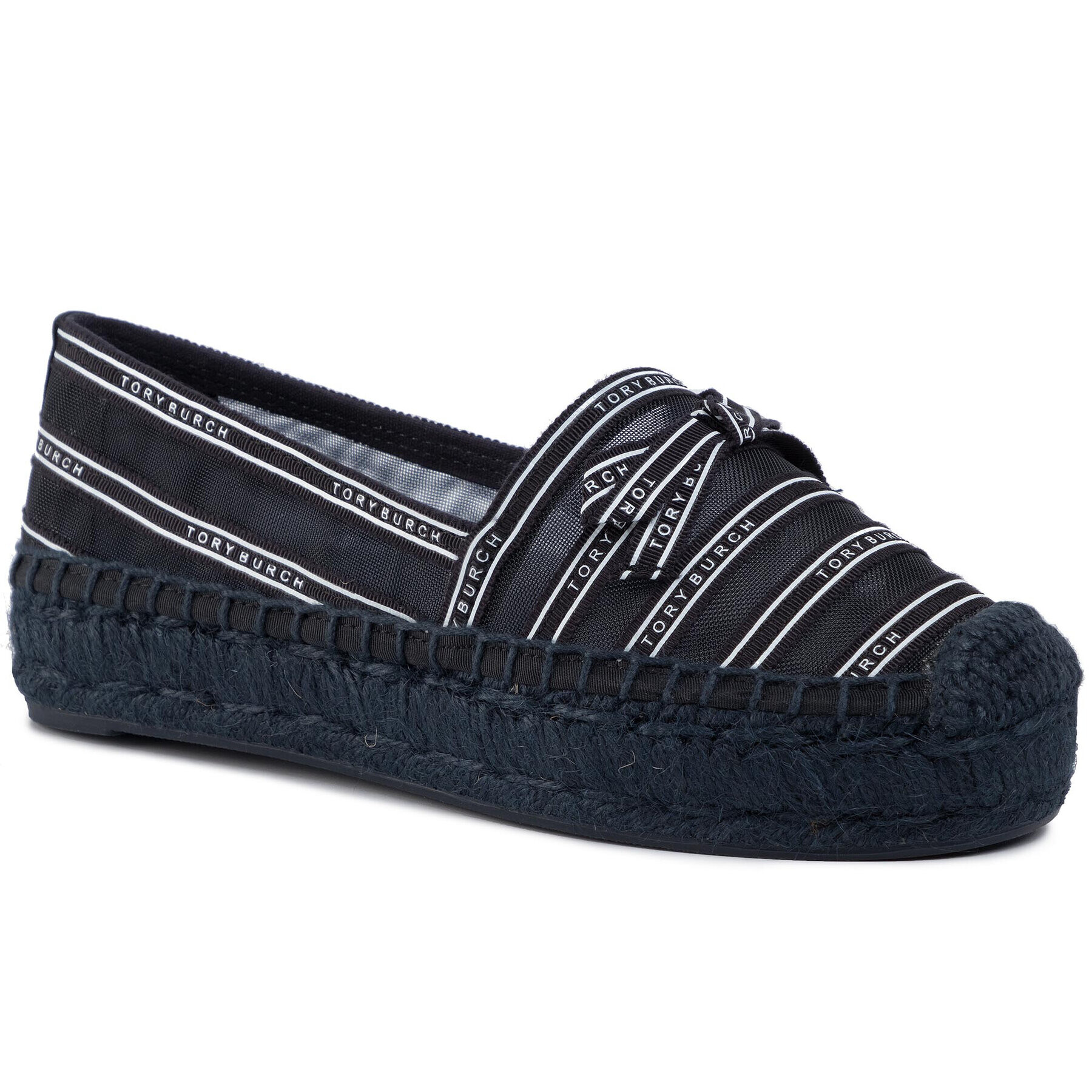 Tory Burch Еспадрили Penelope Platform Espadrille Mesh 57663 Тъмносин - Pepit.bg