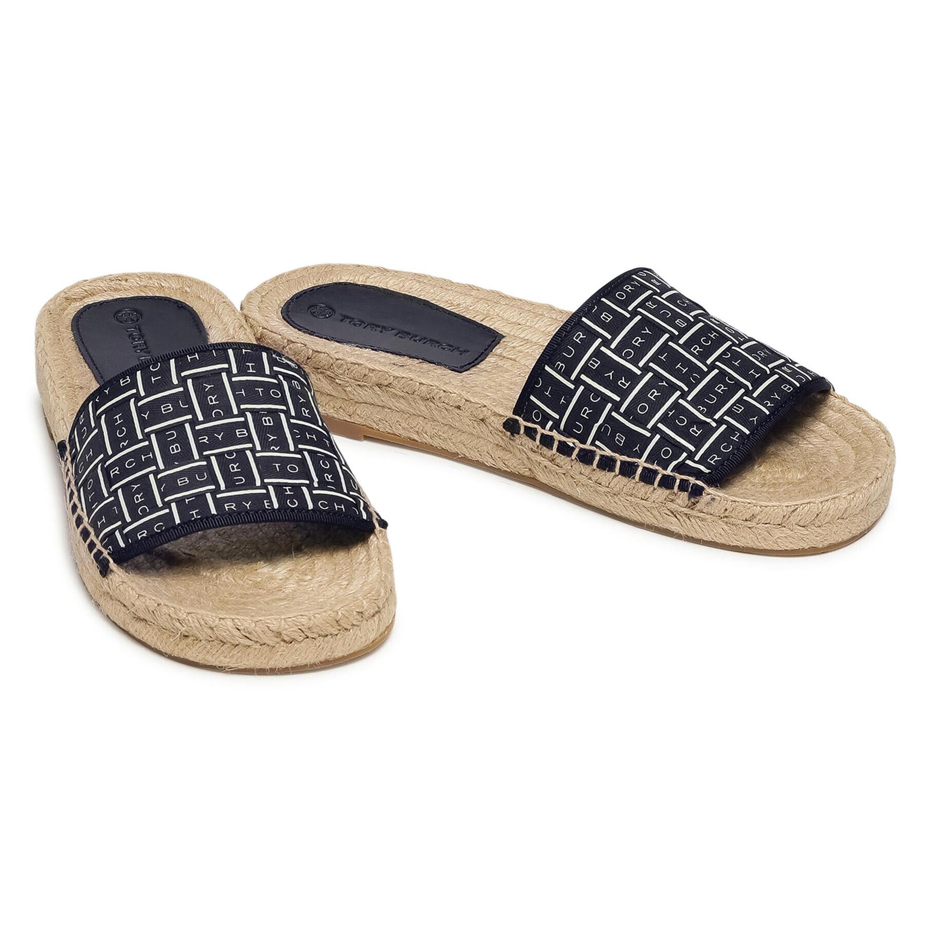 Tory Burch Еспадрили Tory Ribbon Espadrille Slide 80919 Тъмносин - Pepit.bg