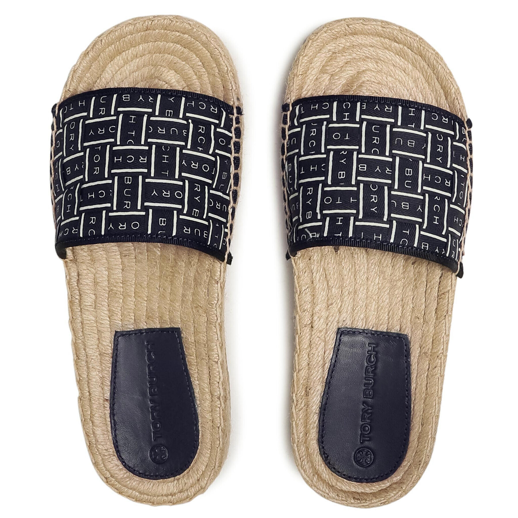 Tory Burch Еспадрили Tory Ribbon Espadrille Slide 80919 Тъмносин - Pepit.bg