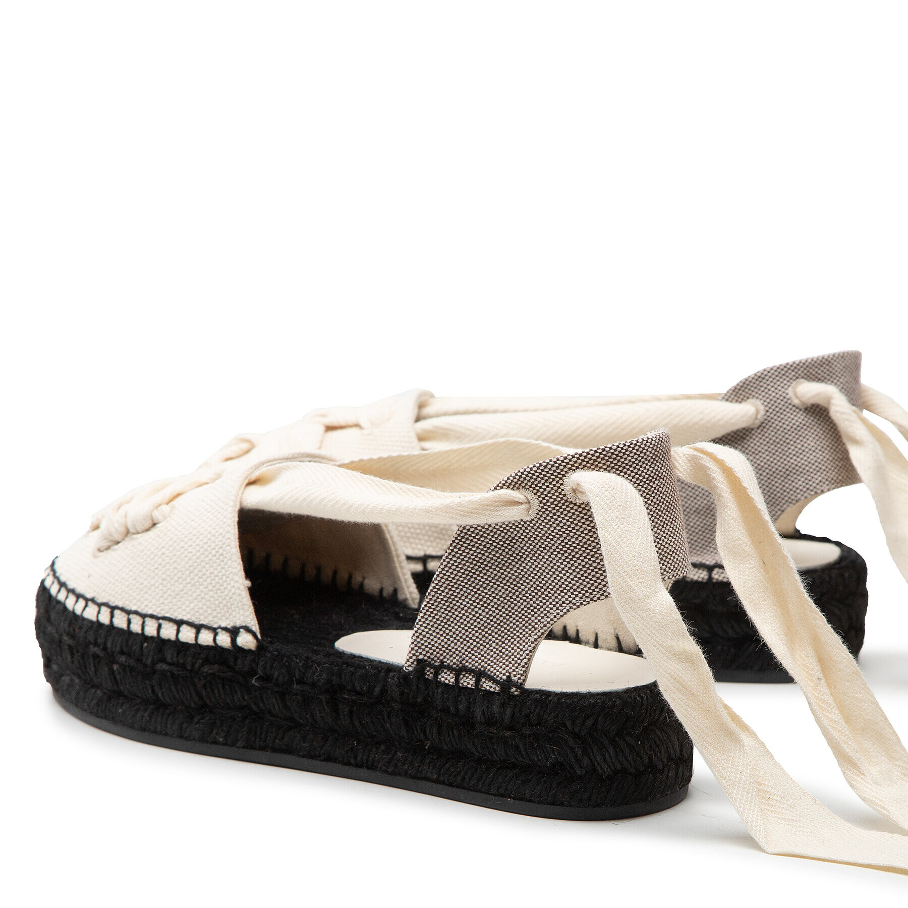 Tory Burch Еспадрили Woven Bouble T Espadrille 282 Бежов - Pepit.bg